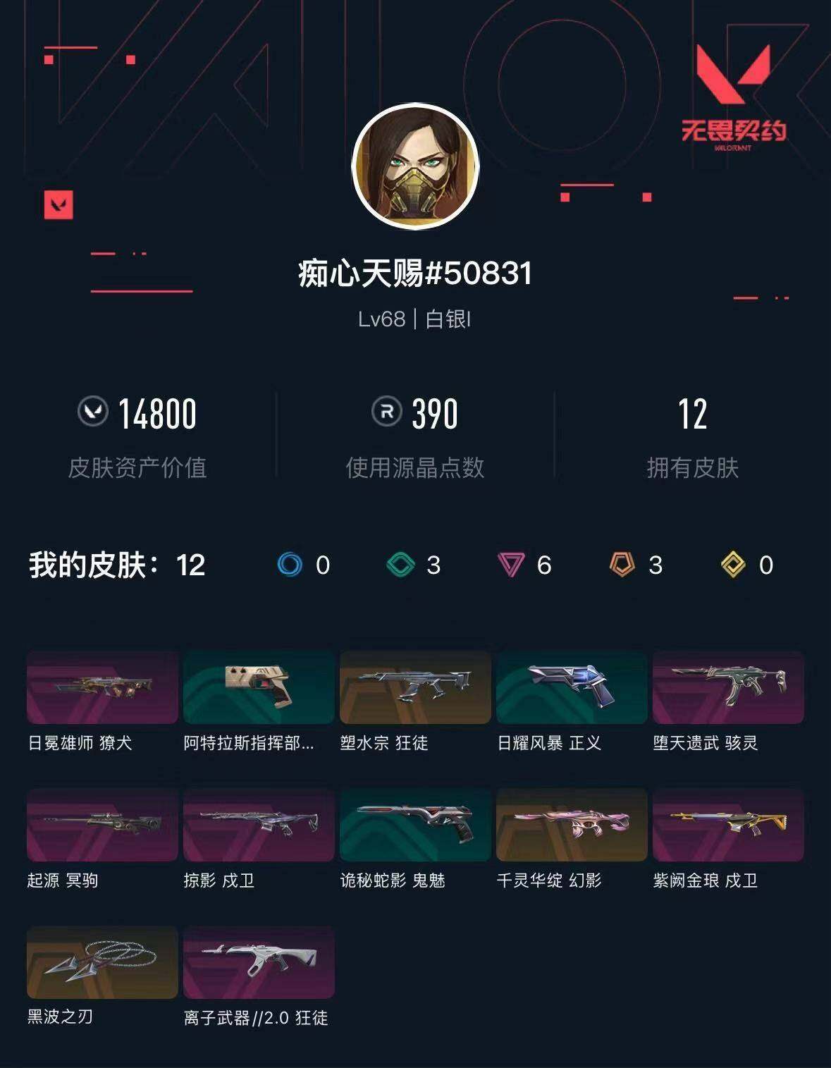 WWQXL427503无畏契约账号详情图4