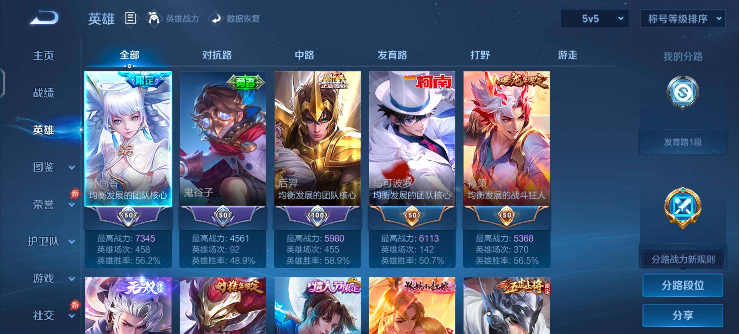 WZLX4281865王者荣耀账号详情图3