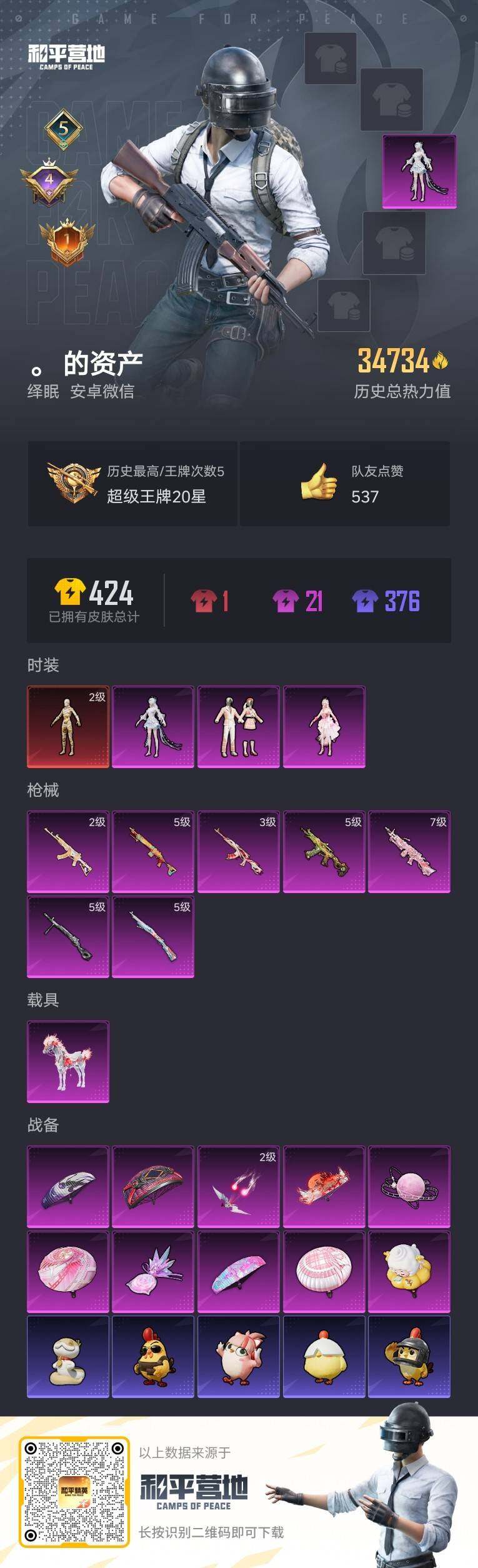 HPQM4157940和平精英账号详情图3