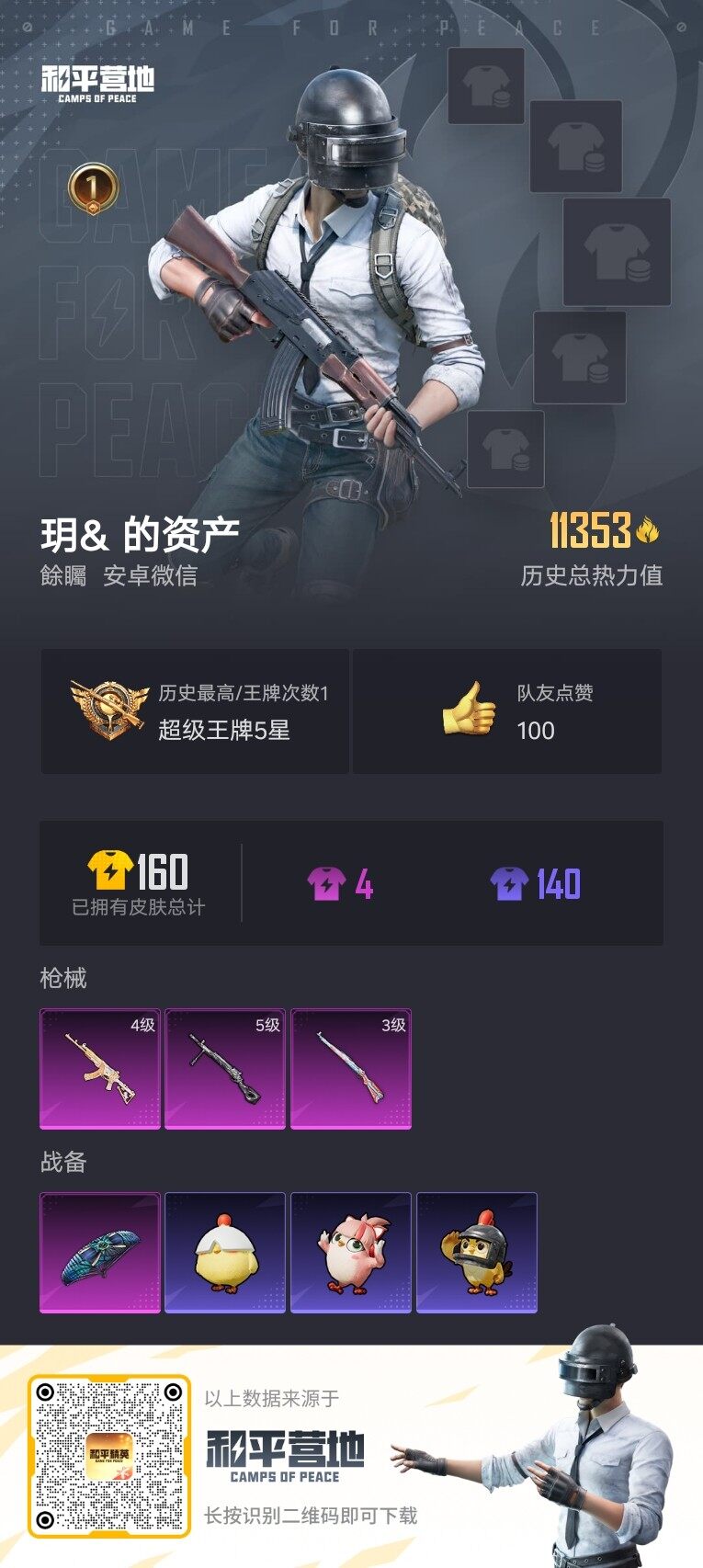 HPQM4157933和平精英账号详情图3