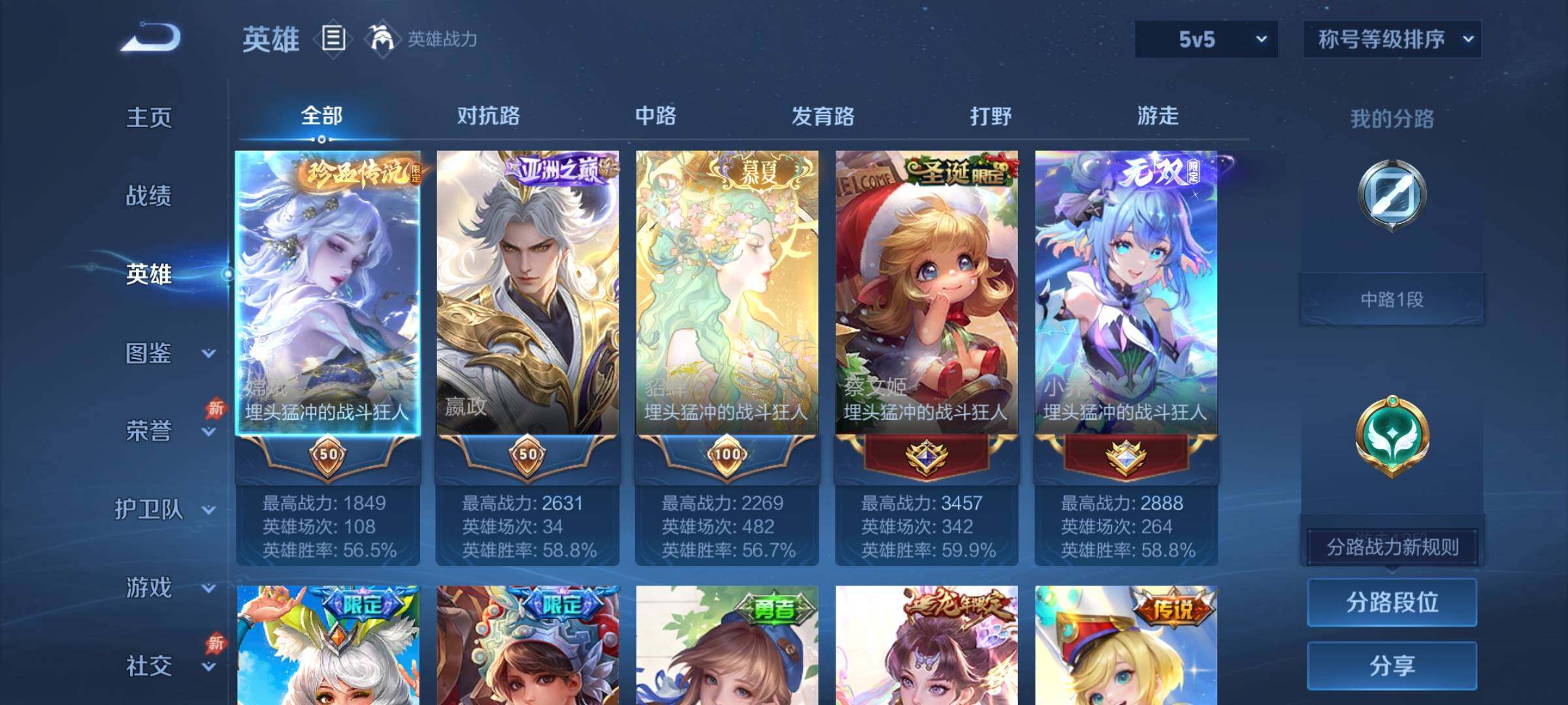 WZLX4281916王者荣耀账号详情图3