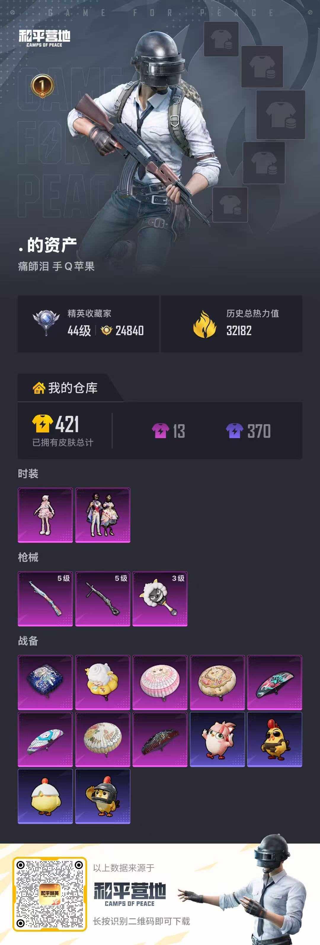 HPLE4161021和平精英账号详情图4