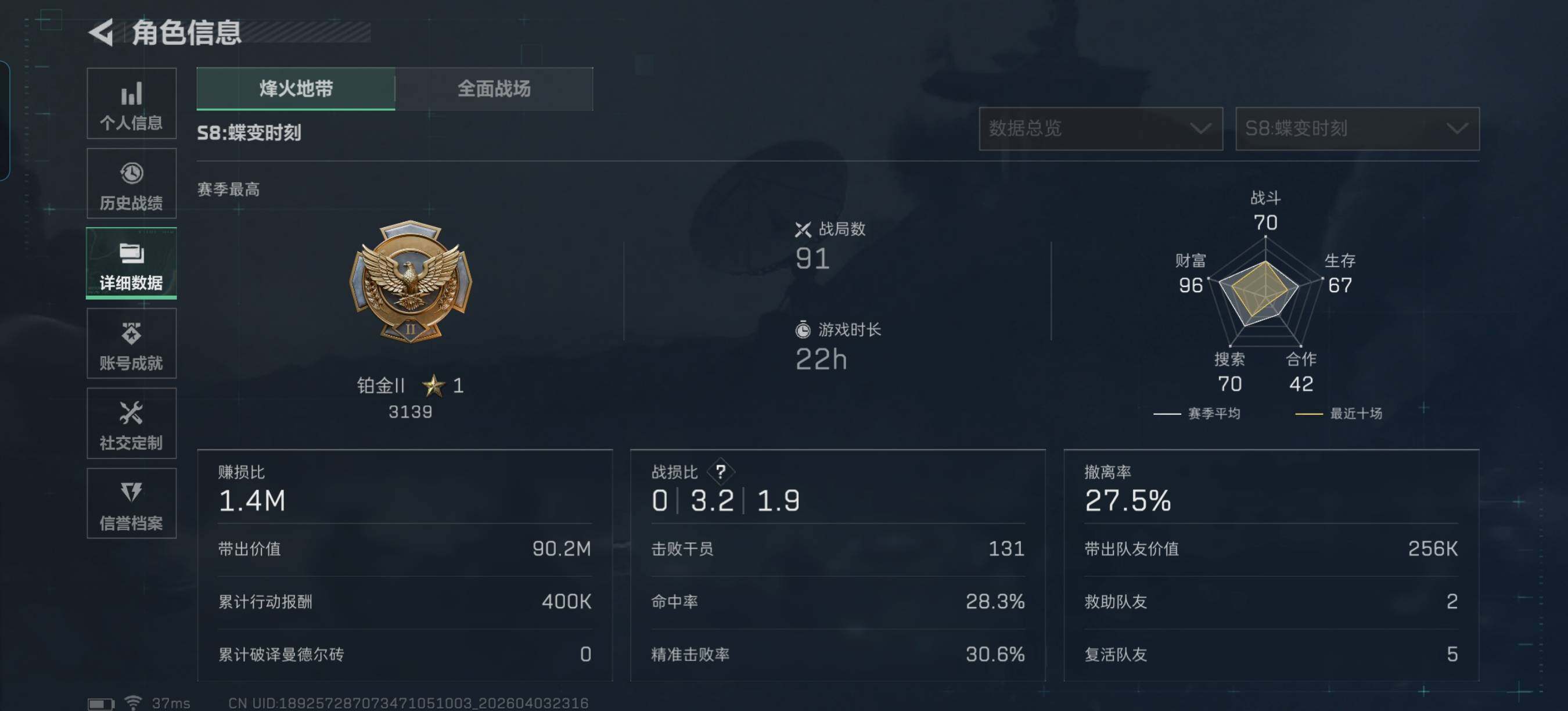 SJZEY488398三角洲行动账号详情图5