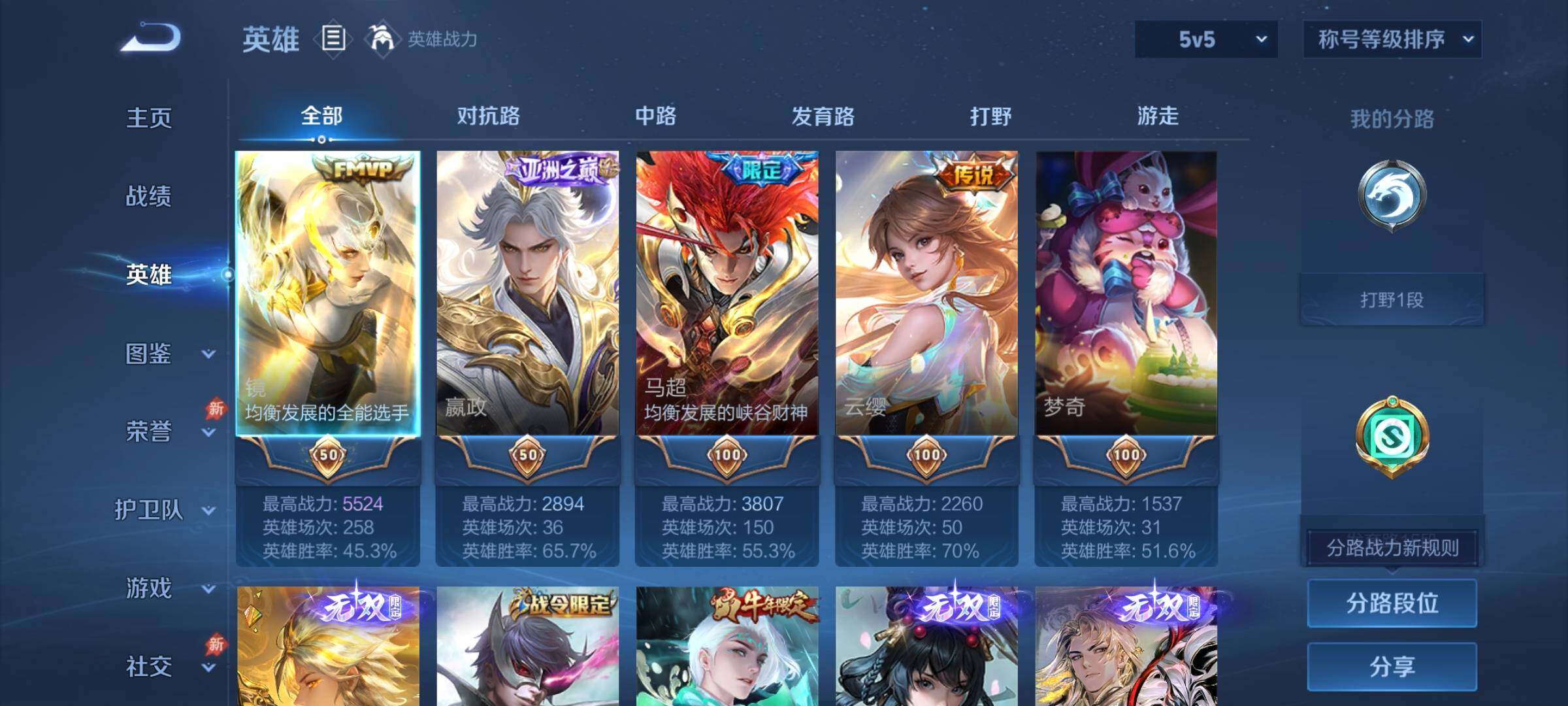 WZLX4282527王者荣耀账号详情图3