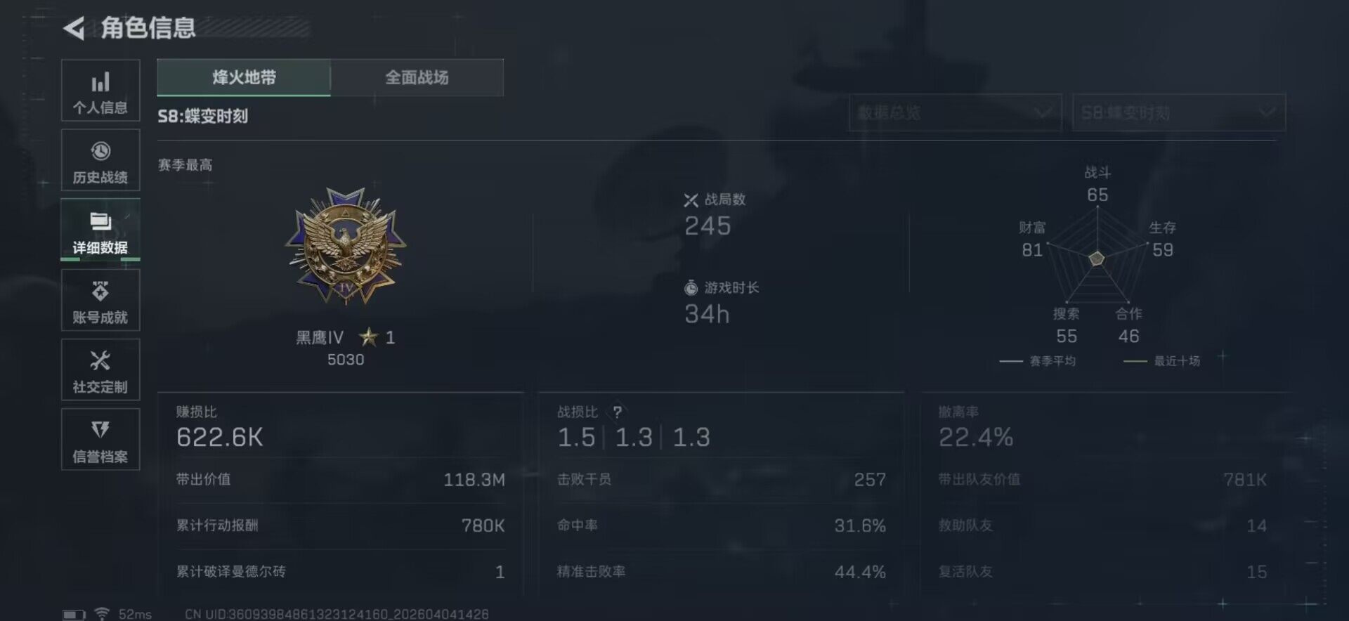 SJZEY488984三角洲行动账号详情图7