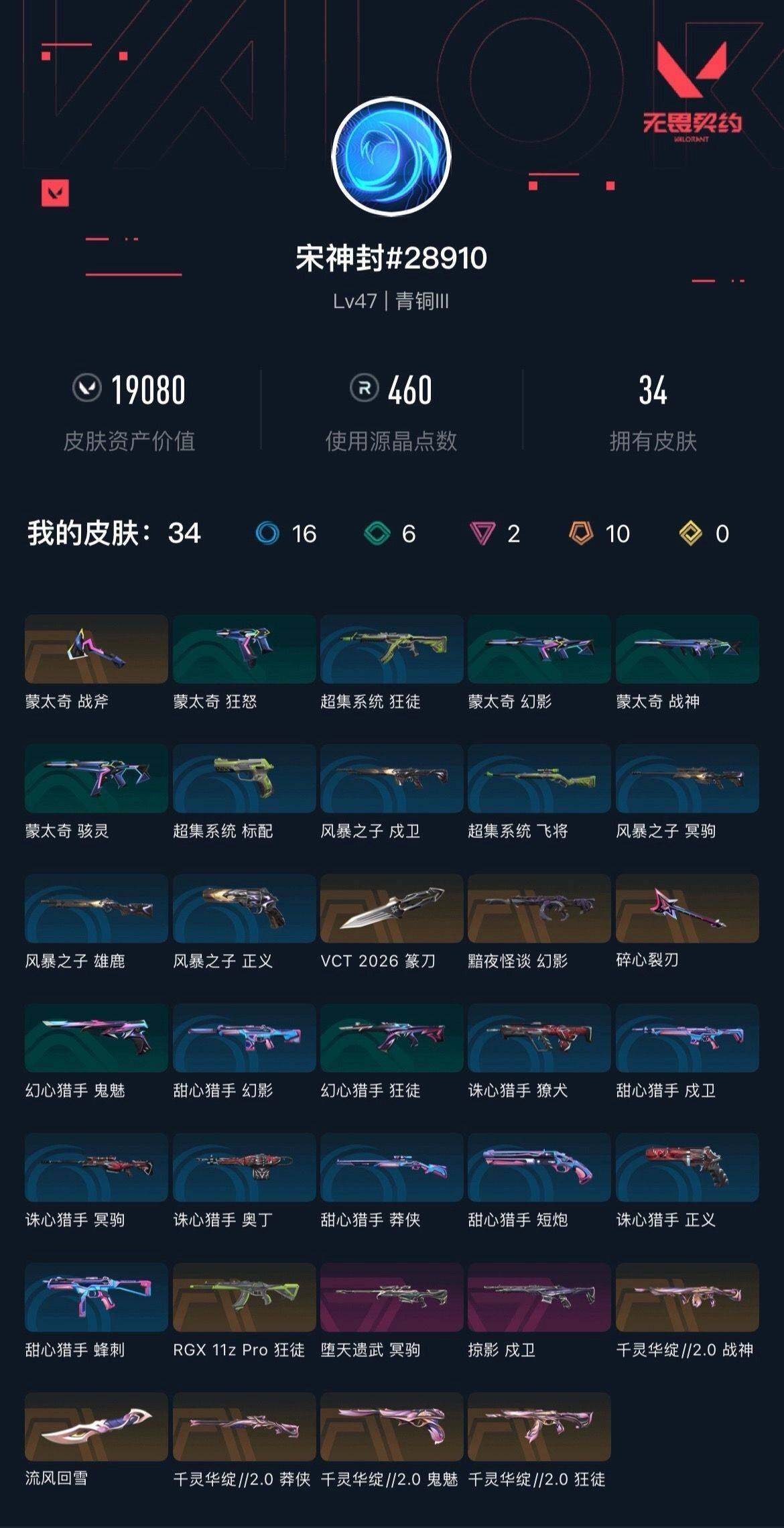 WWQXL427781无畏契约账号详情图3