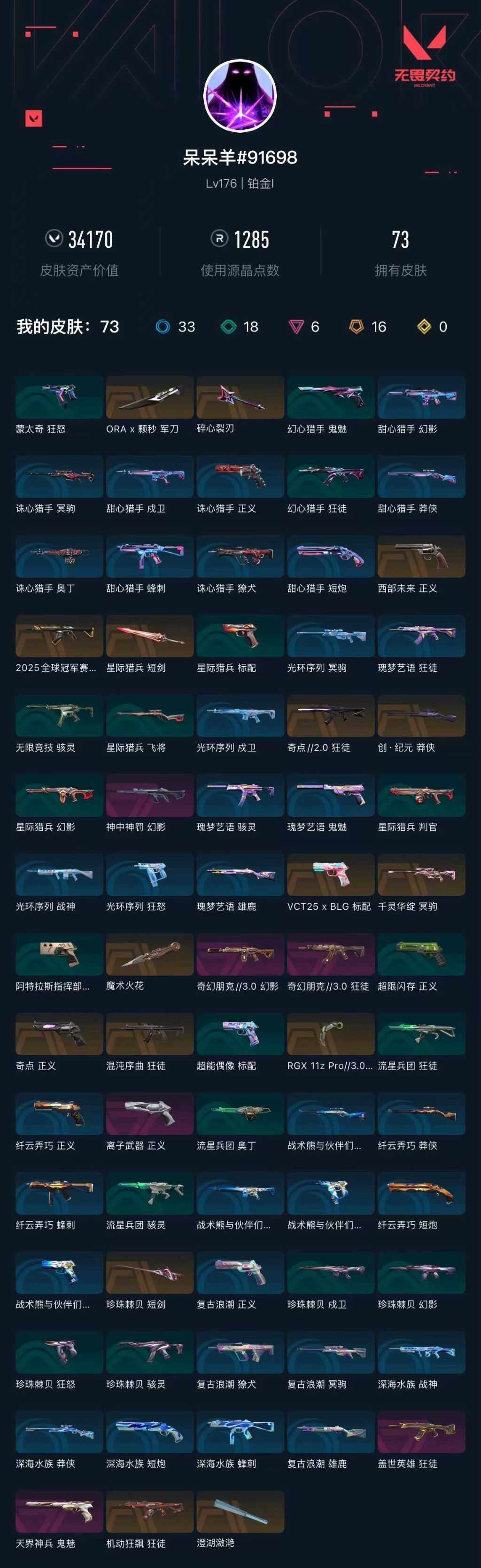 WWQXL427784无畏契约账号详情图6 WWQXL427784无畏契约账号详情图6