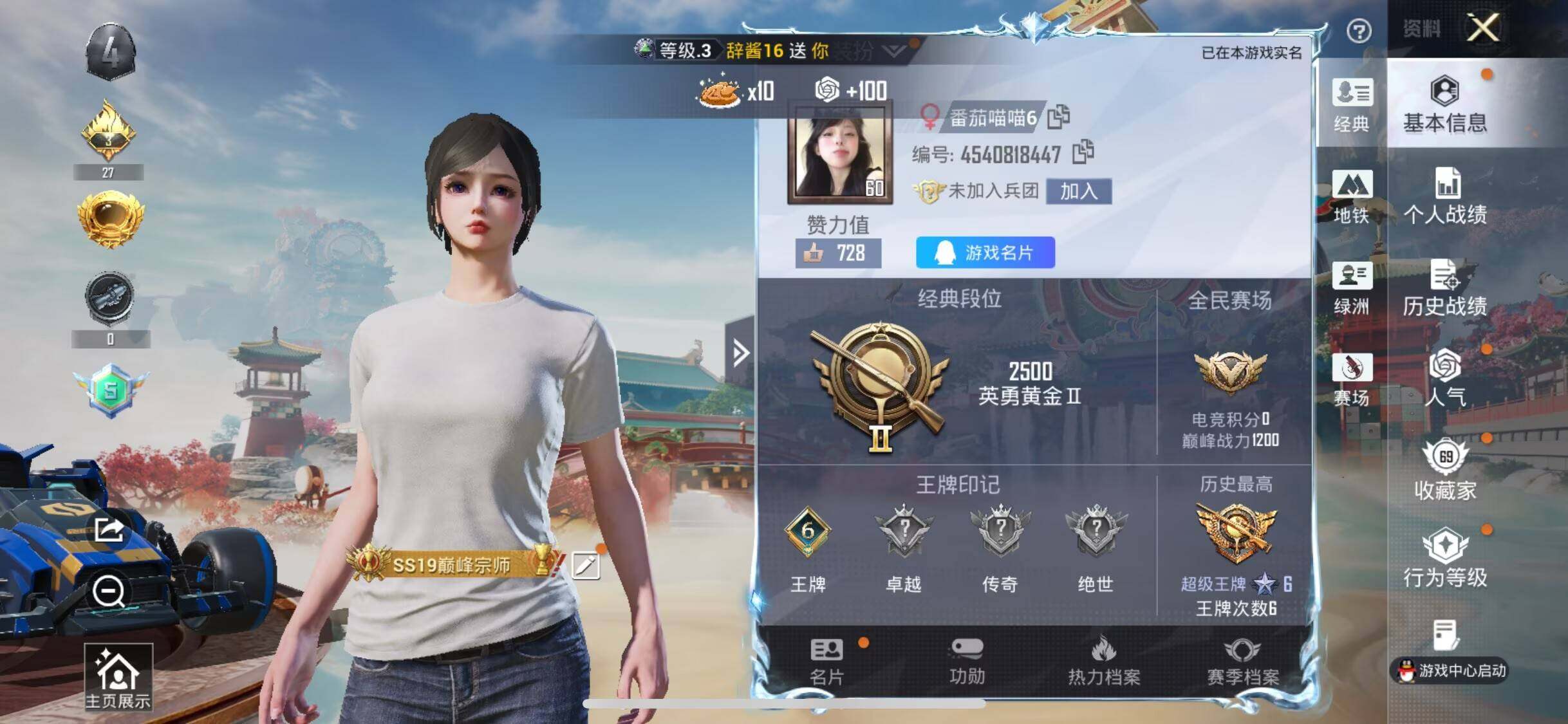 HPLX4172190和平精英账号详情图6