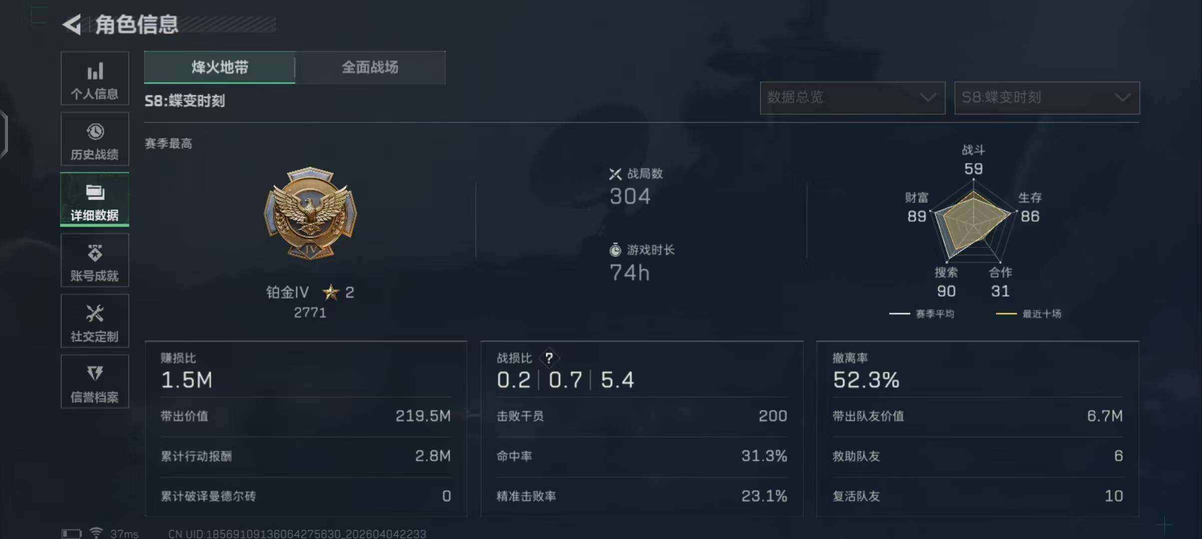 SJZEY489214三角洲行动账号详情图6