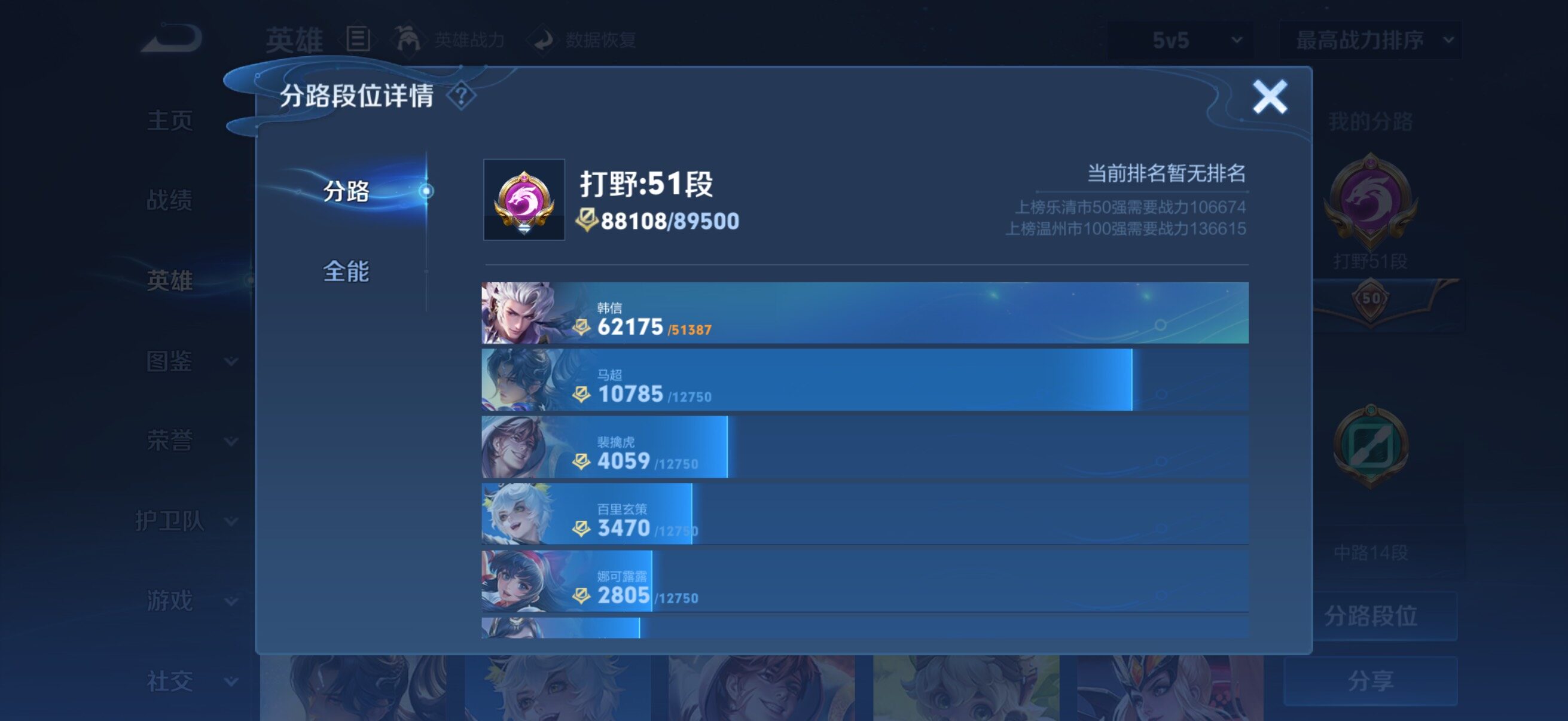 WZQM4294169王者荣耀账号详情图4