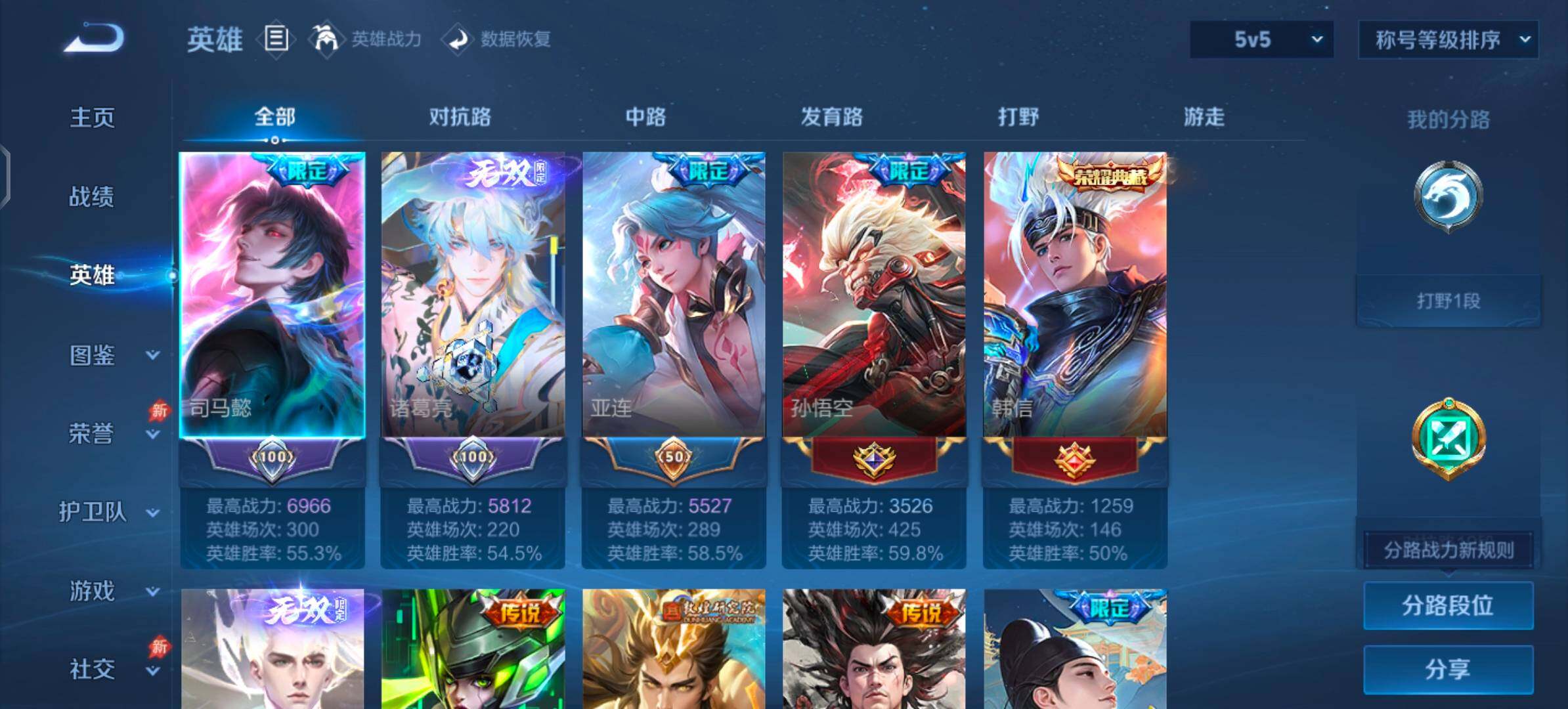 WZLX4288506王者荣耀账号详情图3