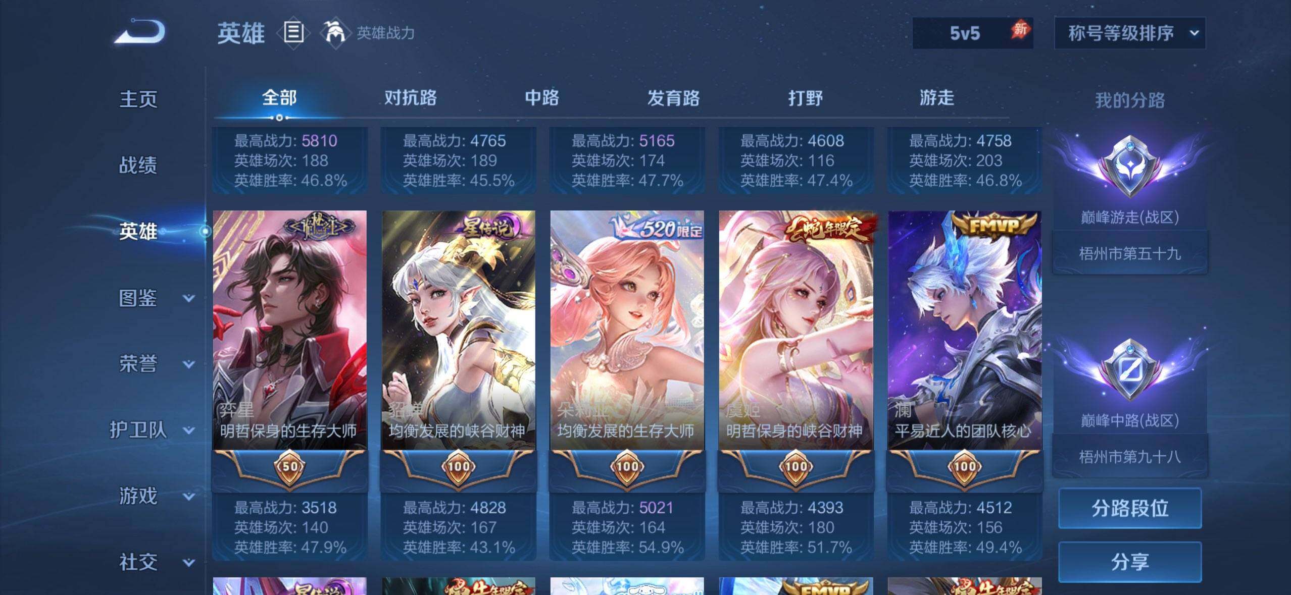 WZQM4284545王者荣耀账号详情图17