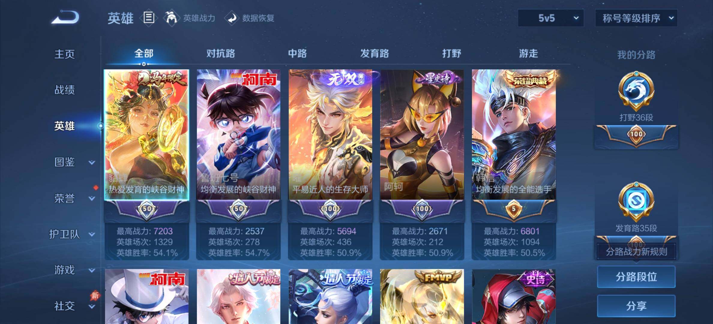 WZDN4284004王者荣耀账号详情图4