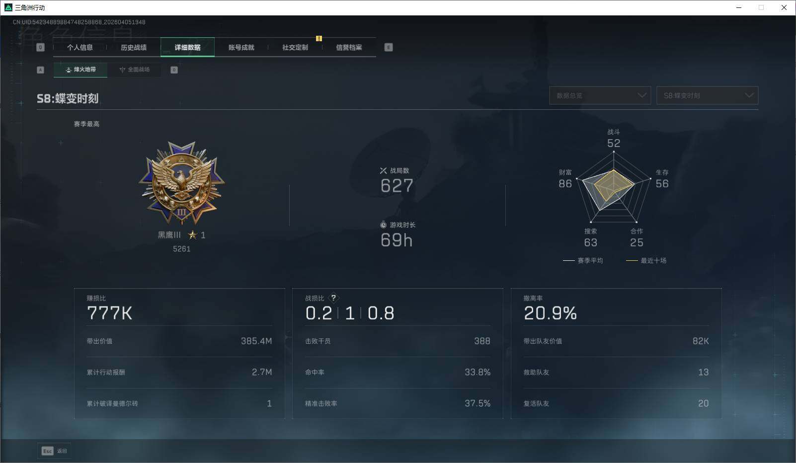 SJZEY489808三角洲行动账号详情图5 SJZEY489808三角洲行动账号详情图5