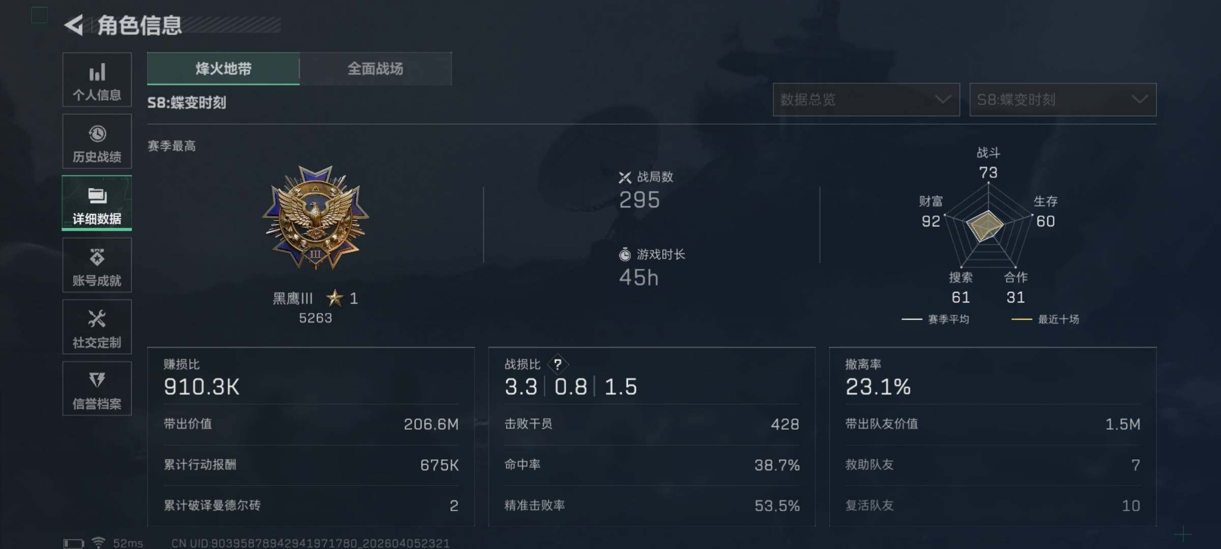 SJZEY490111三角洲行动账号详情图4