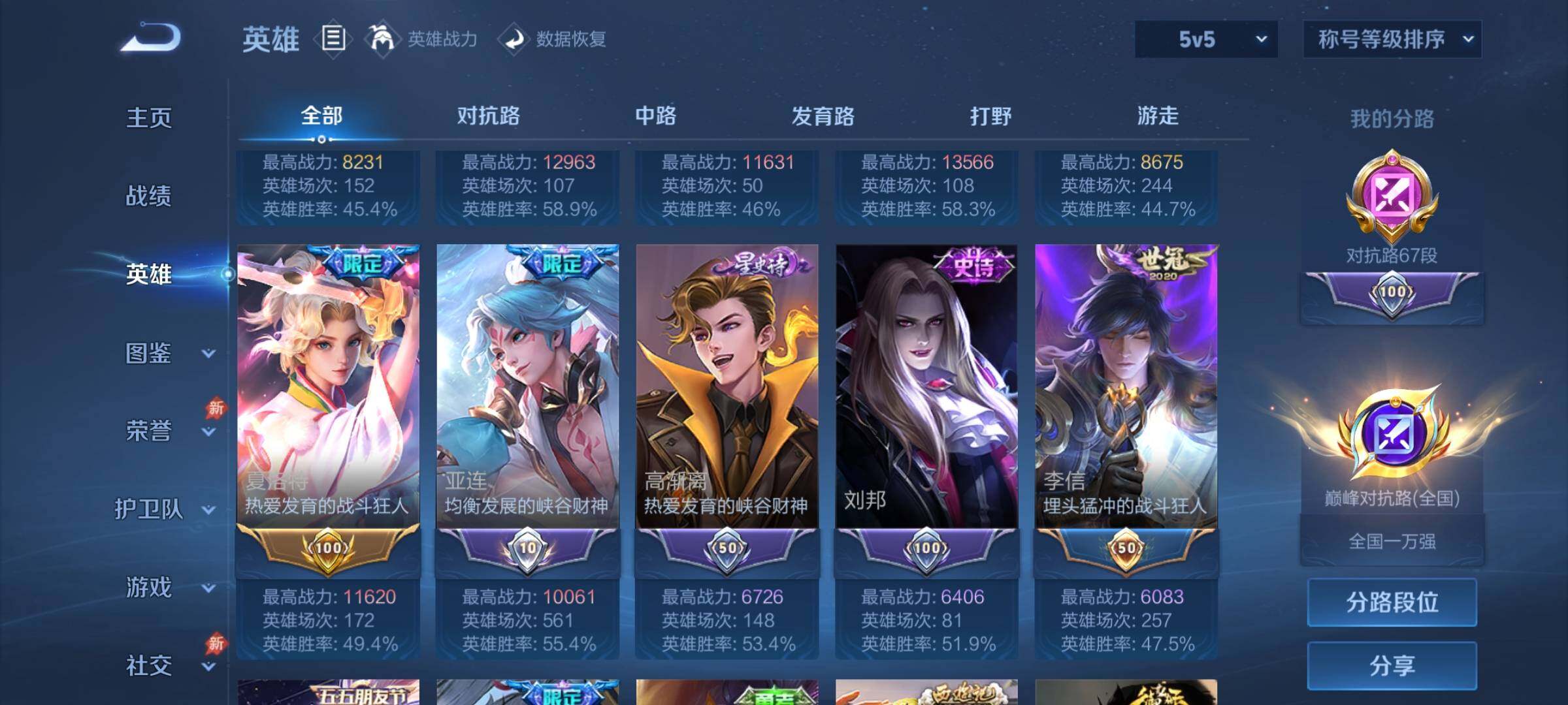 WZLX4290092王者荣耀账号详情图5 WZLX4290092王者荣耀账号详情图5