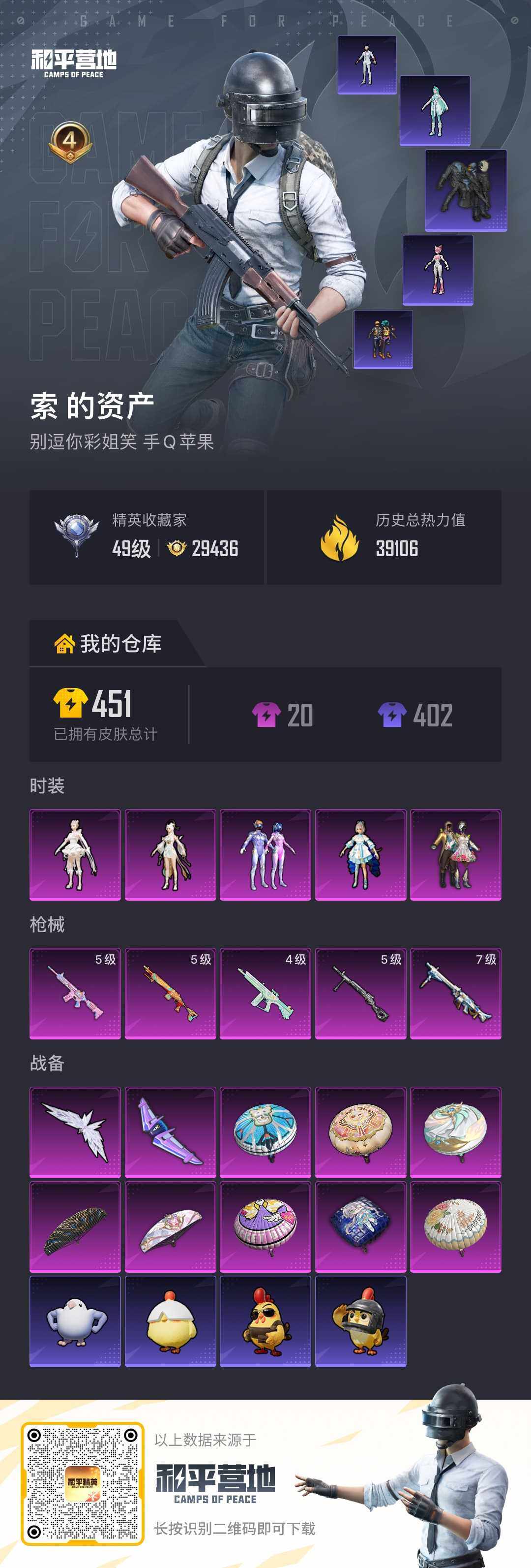 HPLE4164410和平精英账号详情图5 HPLE4164410和平精英账号详情图5