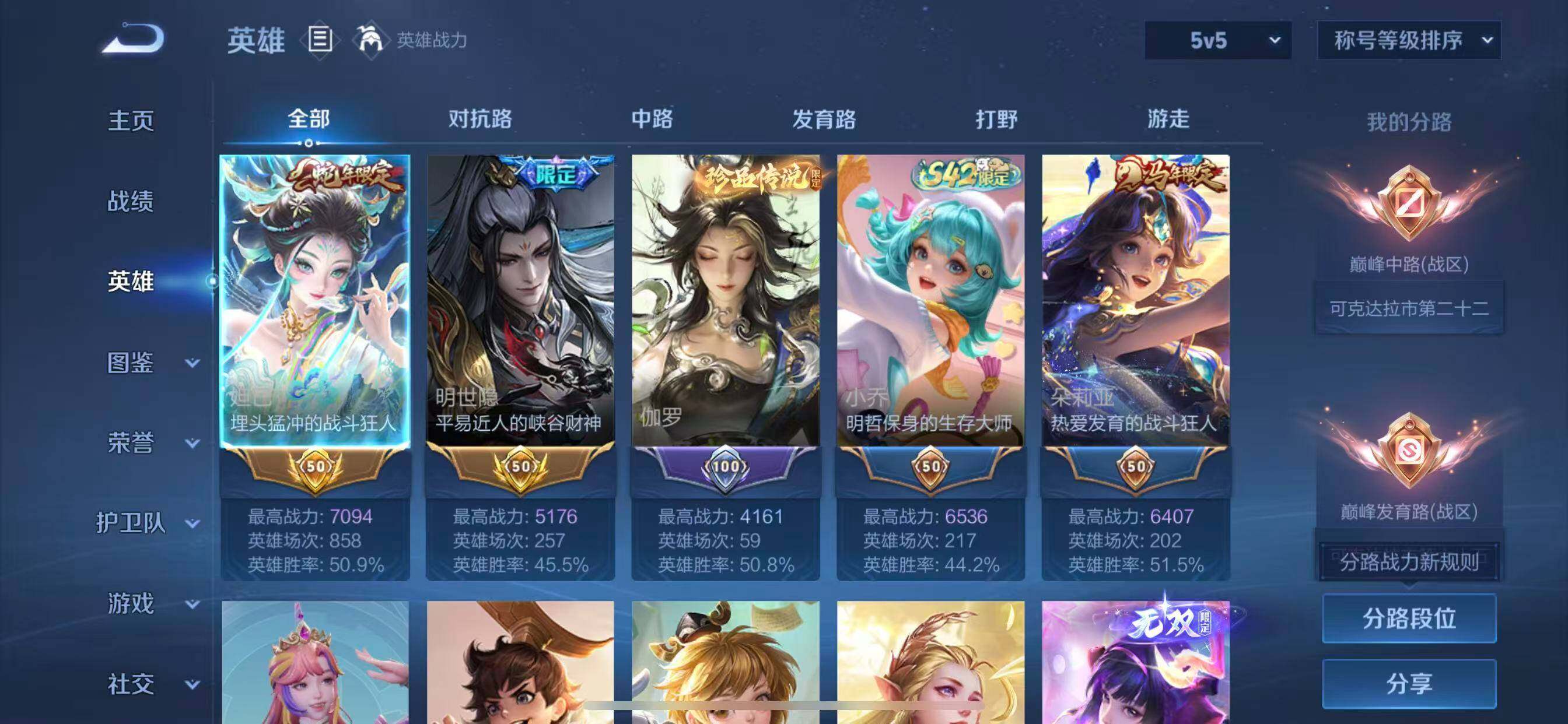 WZLX4290093王者荣耀账号详情图3