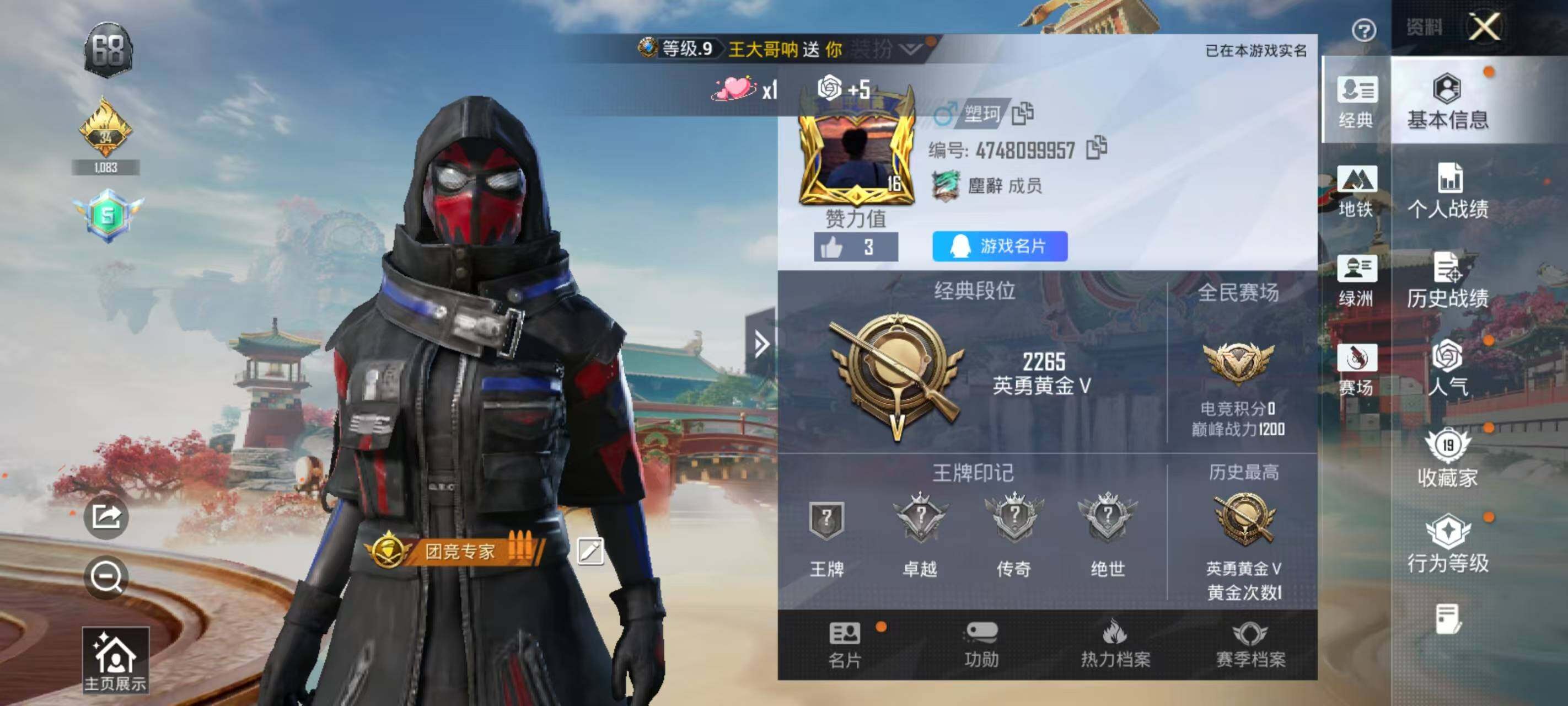 HPEY4162973和平精英账号详情图3