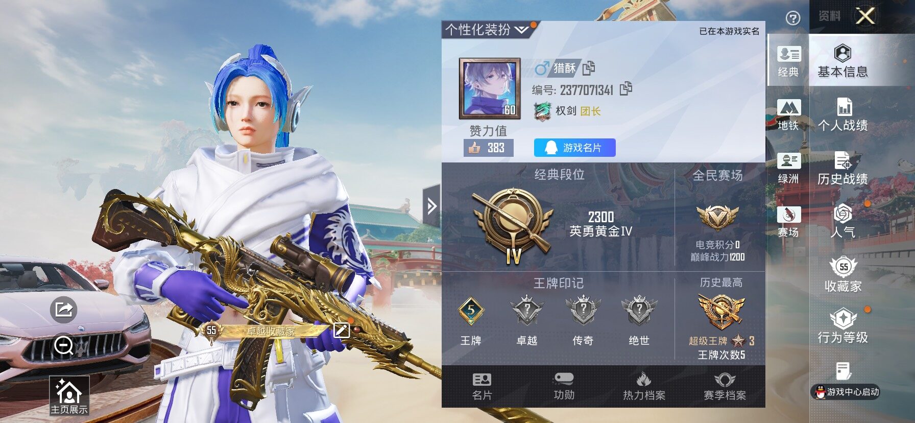 HPLX4165091和平精英账号详情图2 HPLX4165091和平精英账号详情图2