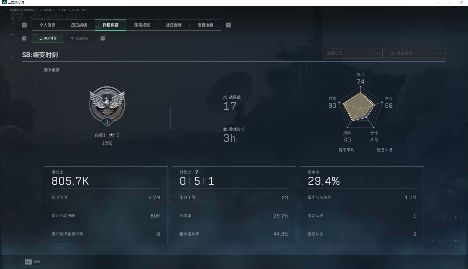 SJZPX490969三角洲行动账号详情图17