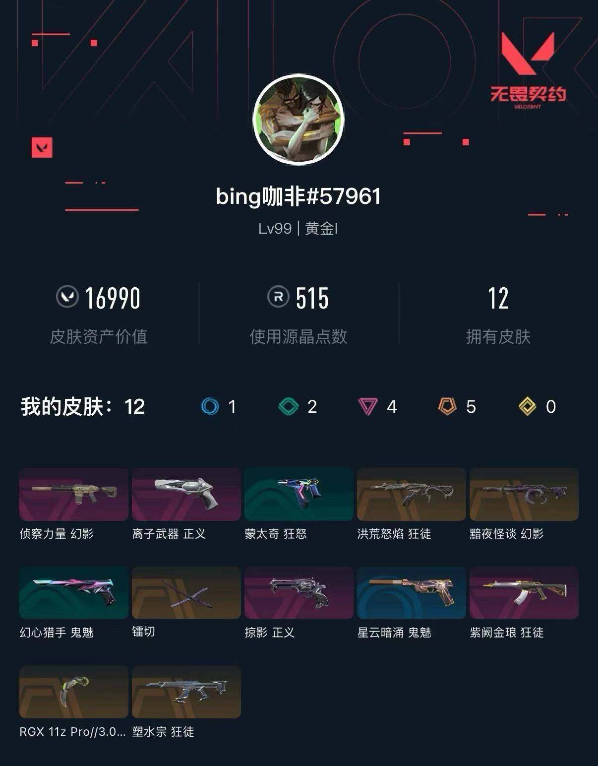 WWQXL428579无畏契约账号详情图3 WWQXL428579无畏契约账号详情图3