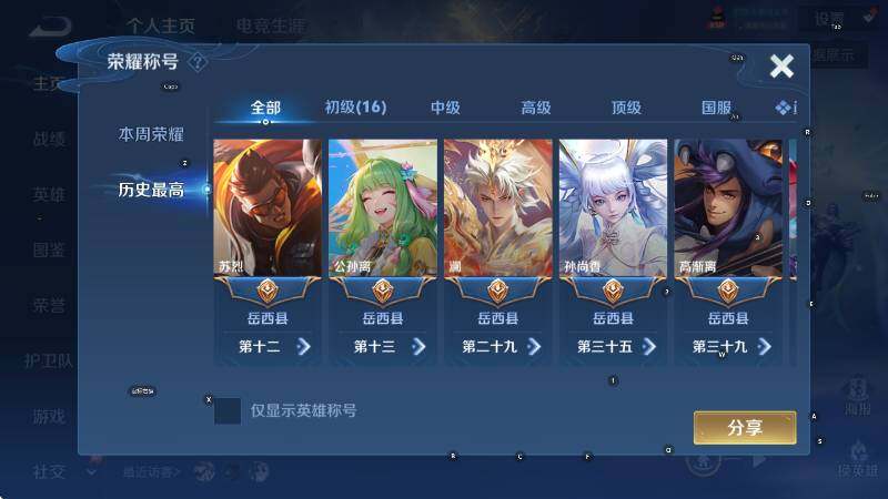 WZLX4287337王者荣耀账号详情图10 WZLX4287337王者荣耀账号详情图10