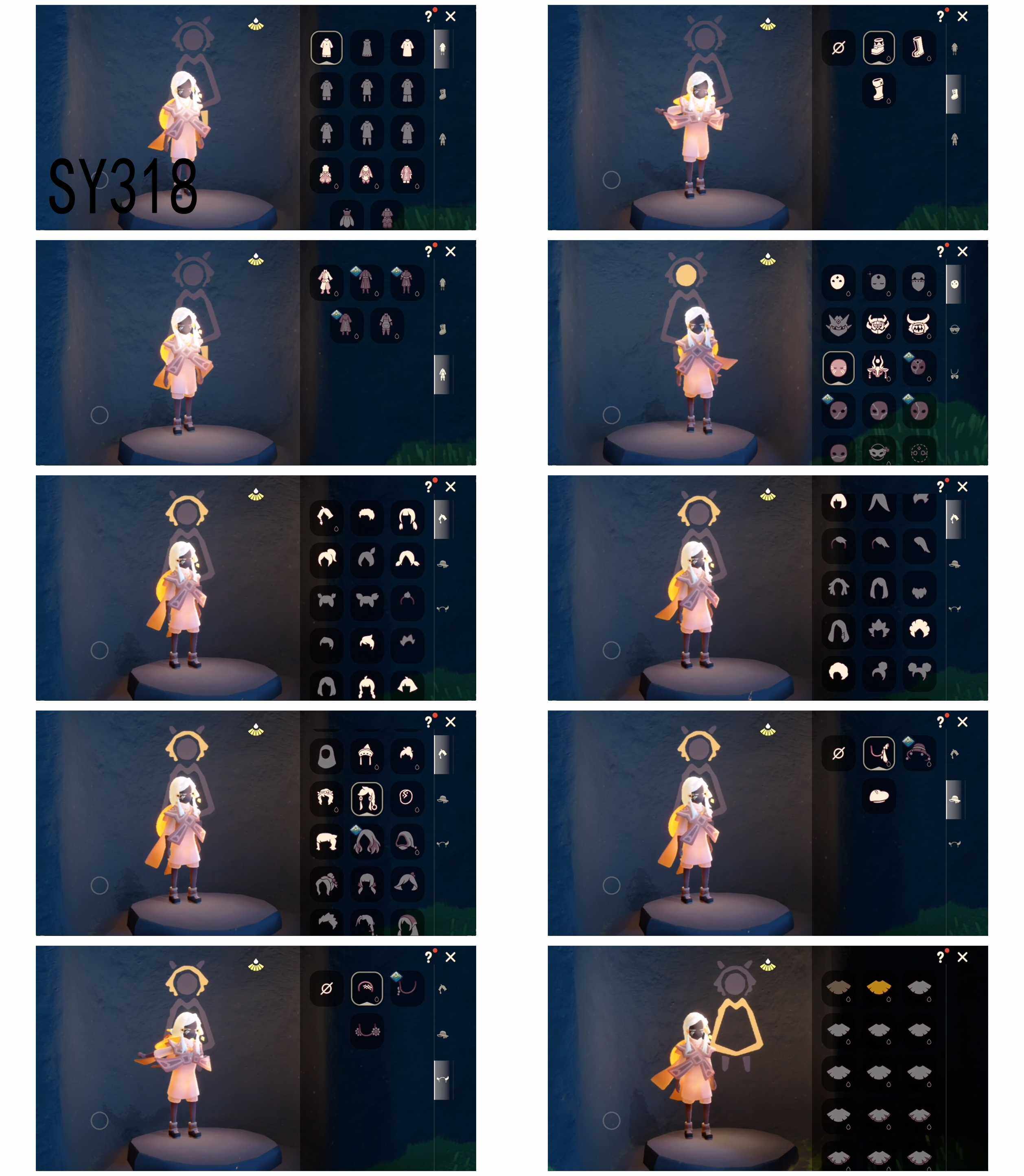 光遇账号安卓官服1季6翼彩染围巾斗篷辉光羚羊面具花环长发 
【毕业季】彩染季 
【蜡烛】377 【爱心】15 
【毕业物品】彩染围巾斗篷，辉光羚羊面具 
【热门复刻】花环长发 
【光之翼】35 ，彩染季