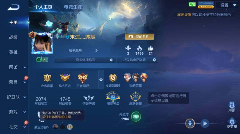 WZQM4287997王者荣耀账号详情图8