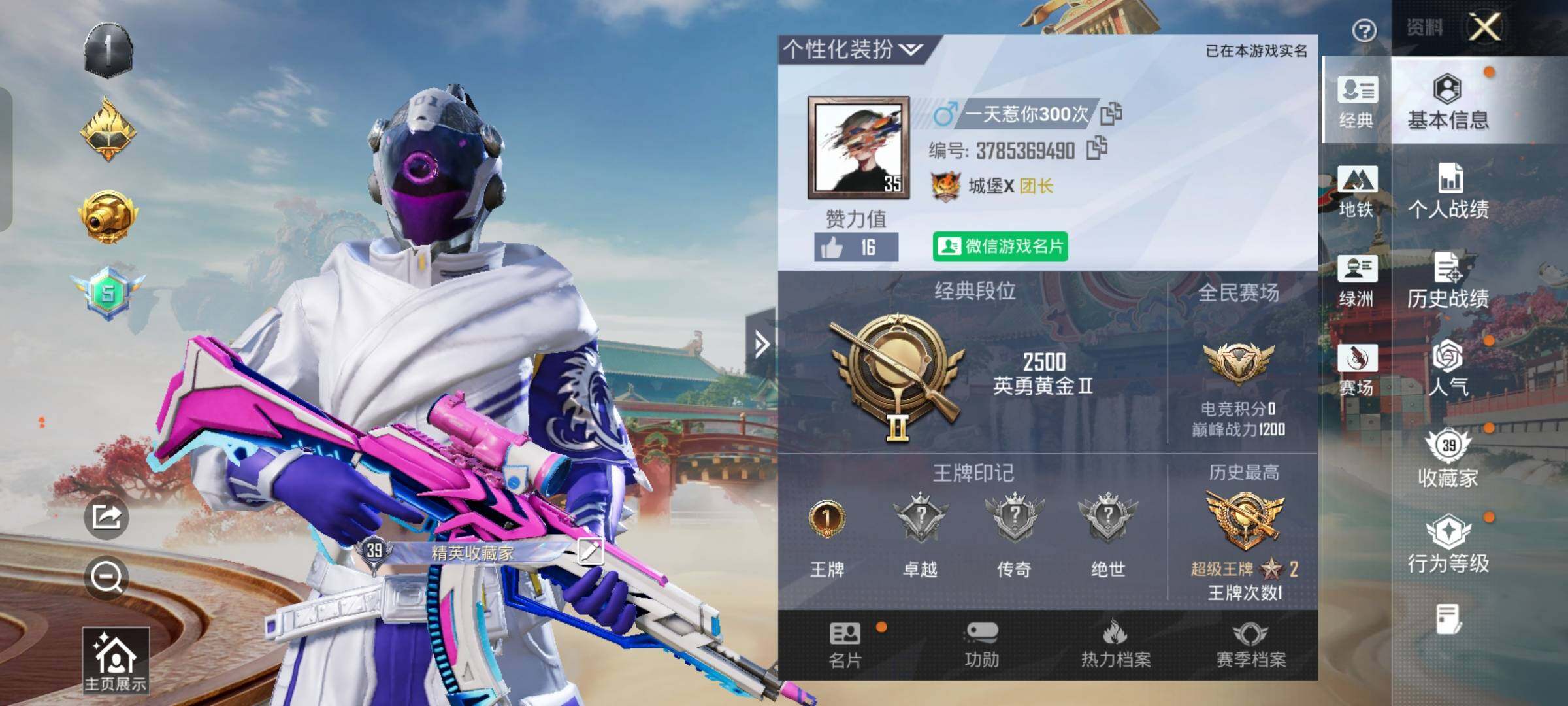 HPLX4191766和平精英账号详情图2