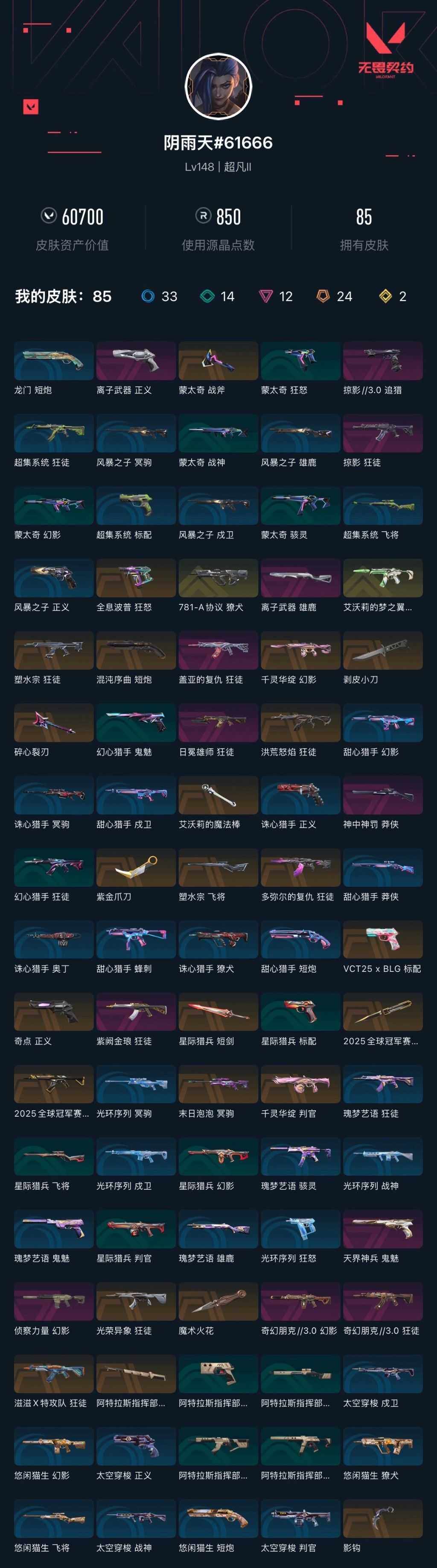 WWQXL429023无畏契约账号详情图4