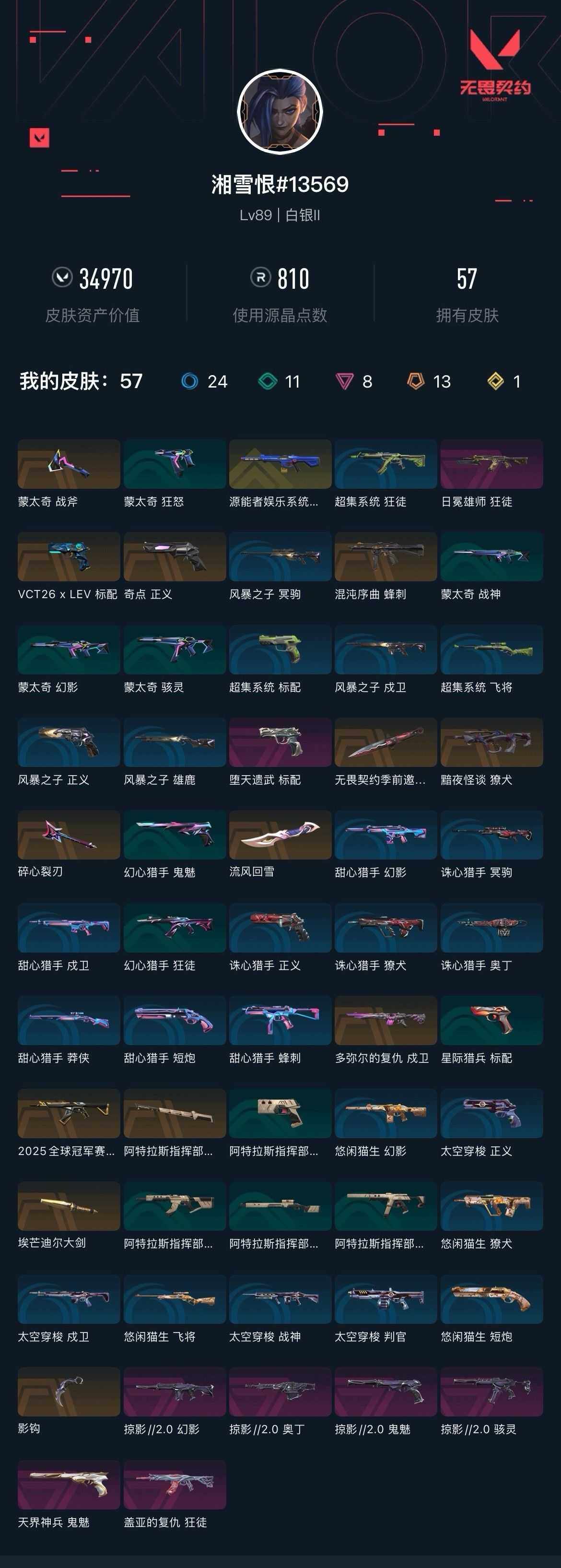 WWQXL429046无畏契约账号详情图4