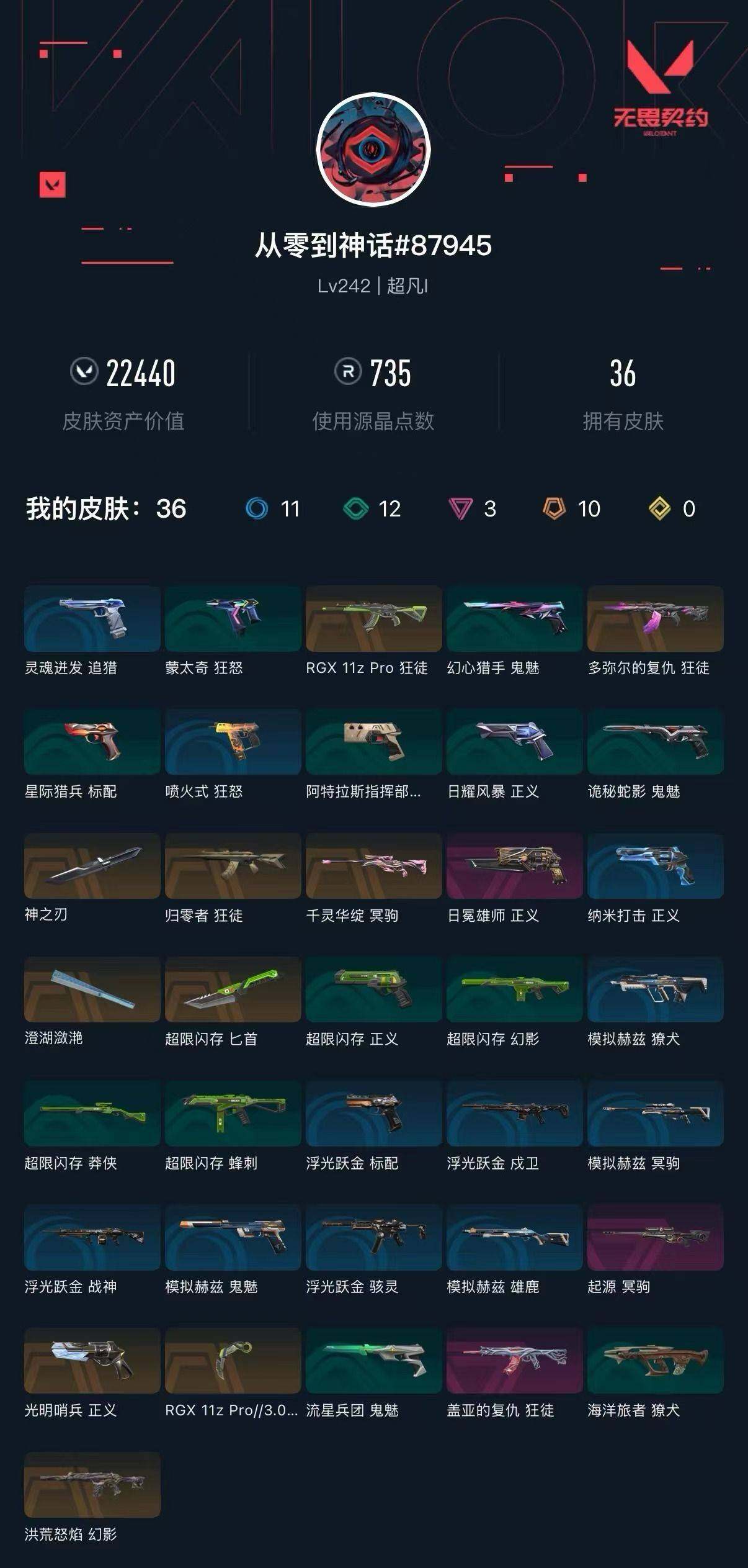 WWQXL429094无畏契约账号详情图5