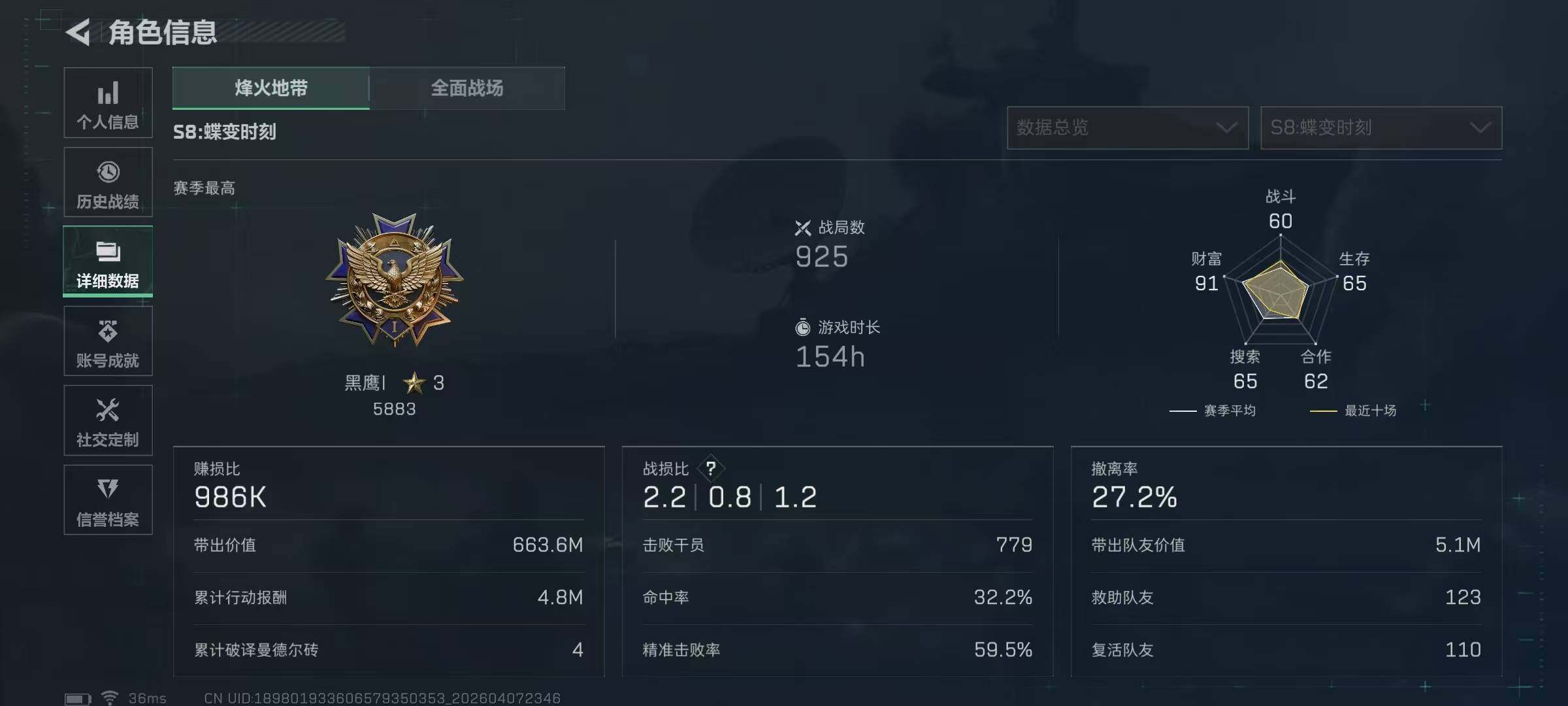 SJZEY492578三角洲行动账号详情图6