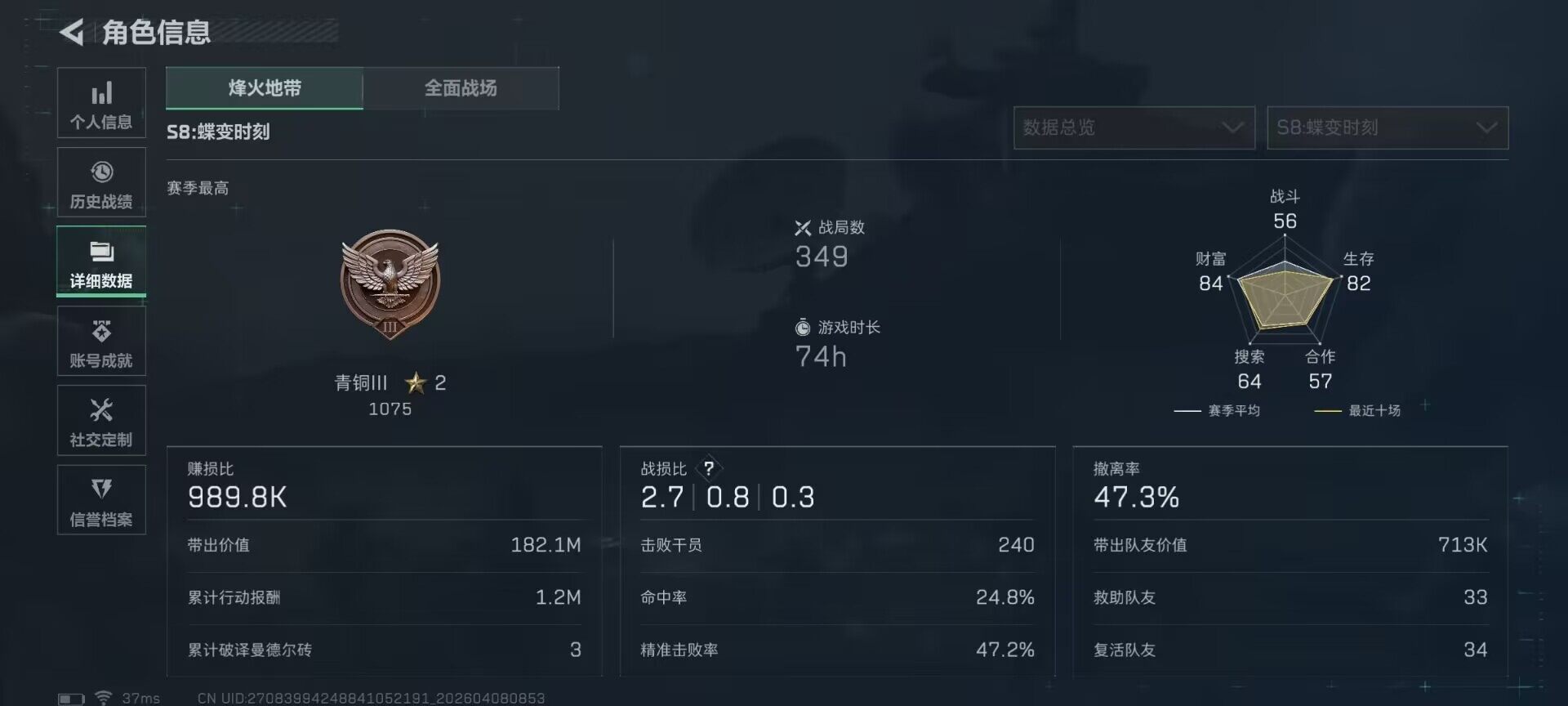 SJZQM492812三角洲行动账号详情图12