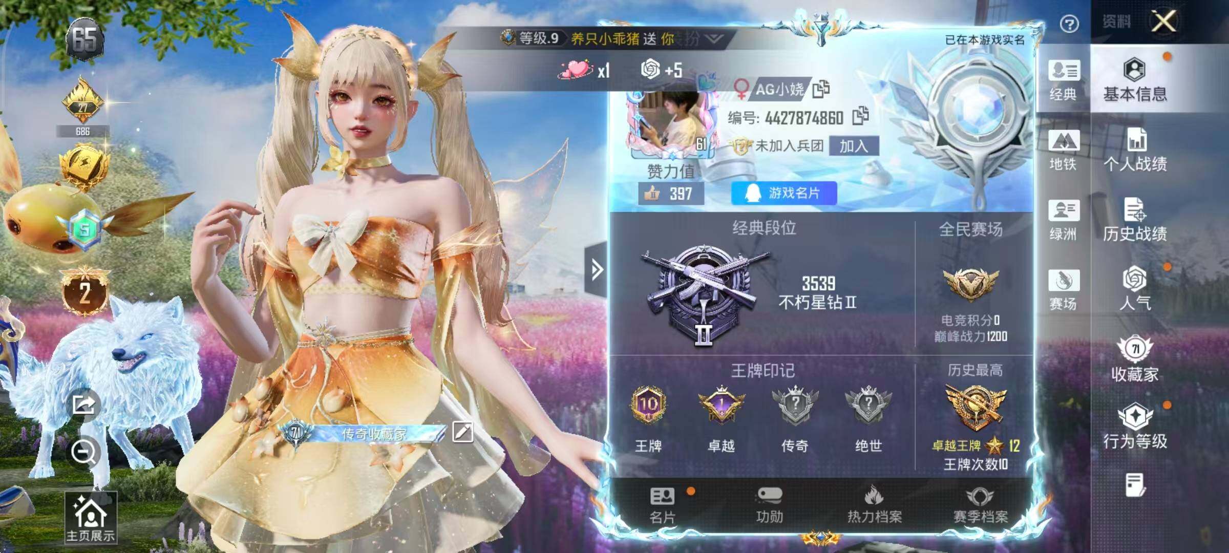 HPLE4164566和平精英账号详情图6