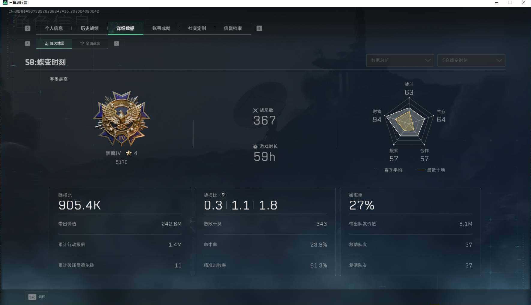 SJZEY492867三角洲行动账号详情图9 SJZEY492867三角洲行动账号详情图9