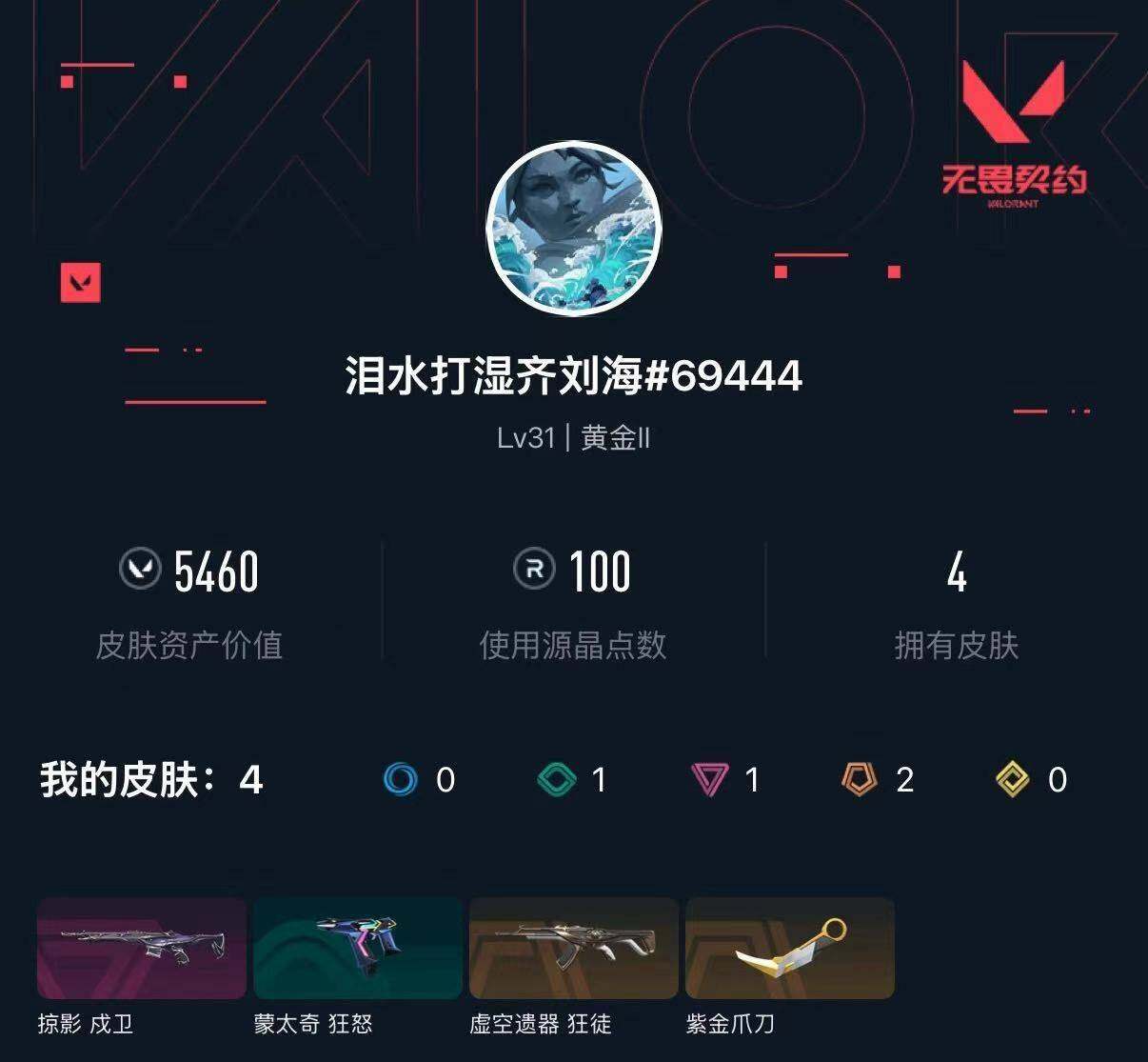 WWQXL429485无畏契约账号详情图3