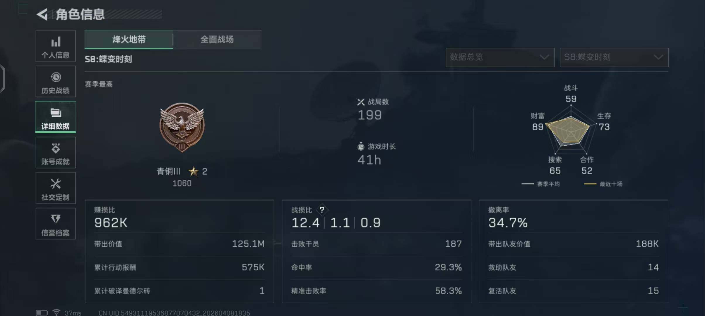 SJZEY493047三角洲行动账号详情图5