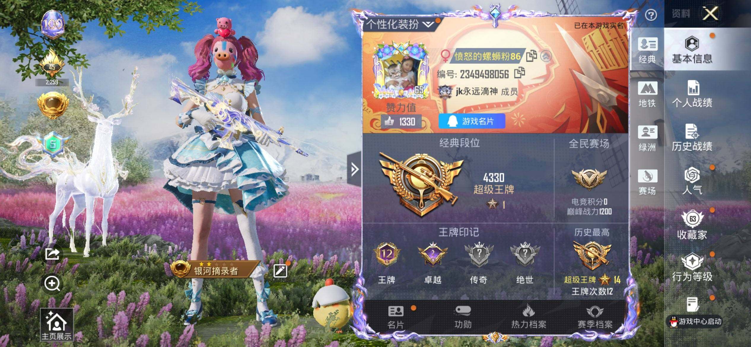 HPQM4164974和平精英账号详情图3