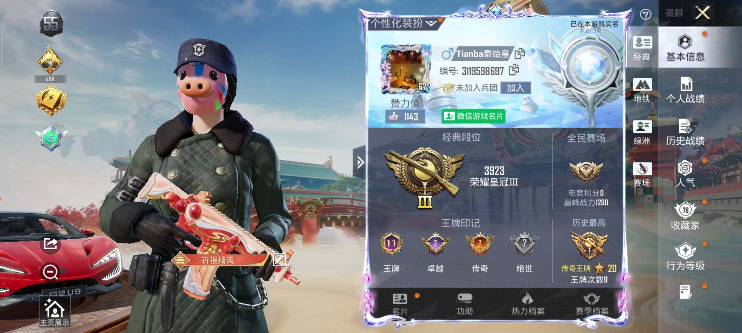 HPLX4165077和平精英账号详情图8