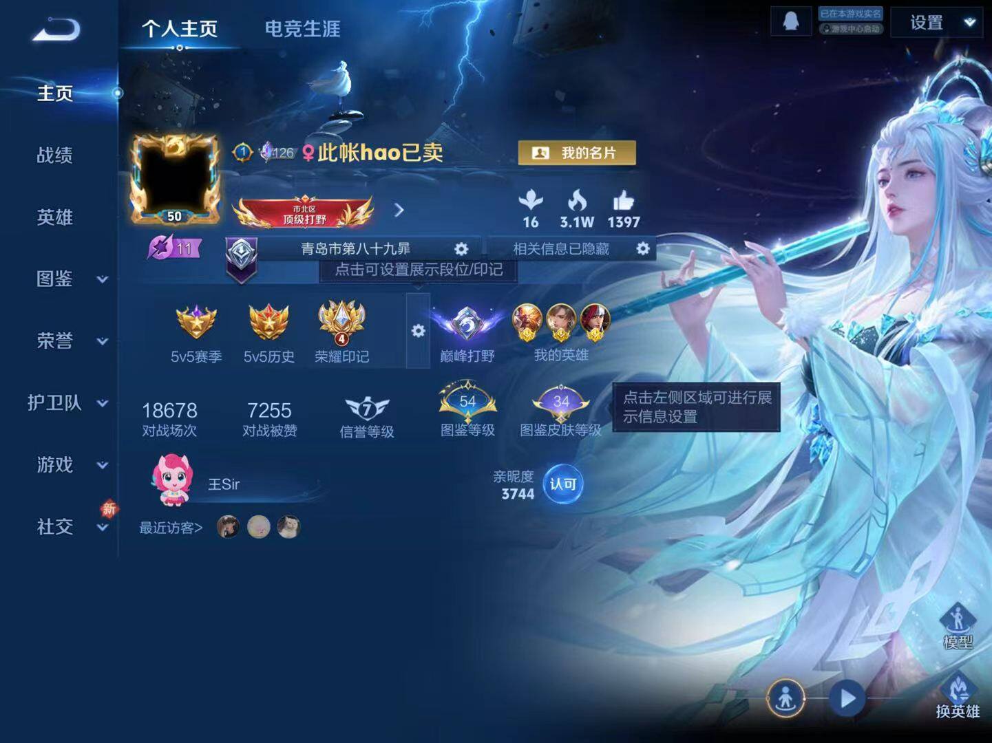 WZLX4291134王者荣耀账号详情图17 WZLX4291134王者荣耀账号详情图17