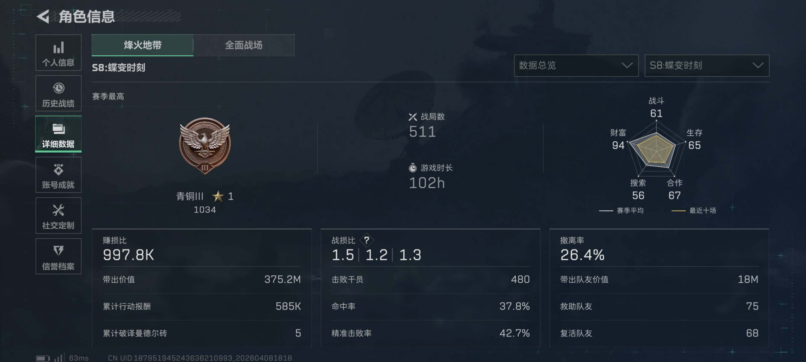 SJZEY493209三角洲行动账号详情图6