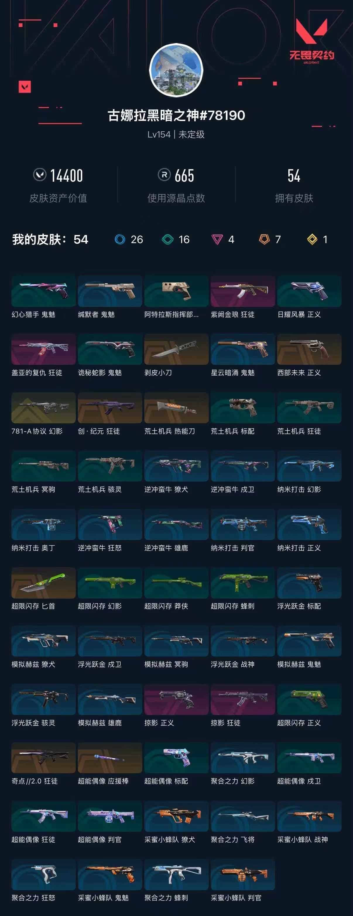 WWQXL429544无畏契约账号详情图5