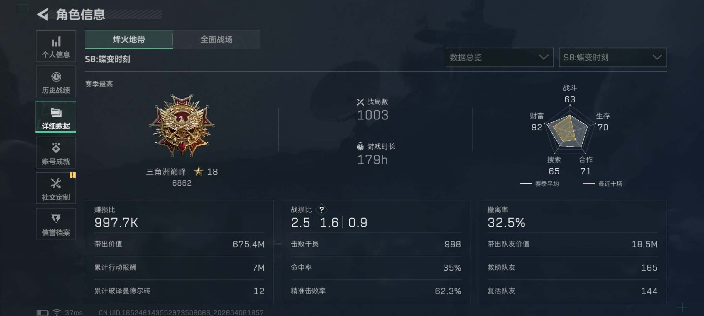 SJZEY493715三角洲行动账号详情图6