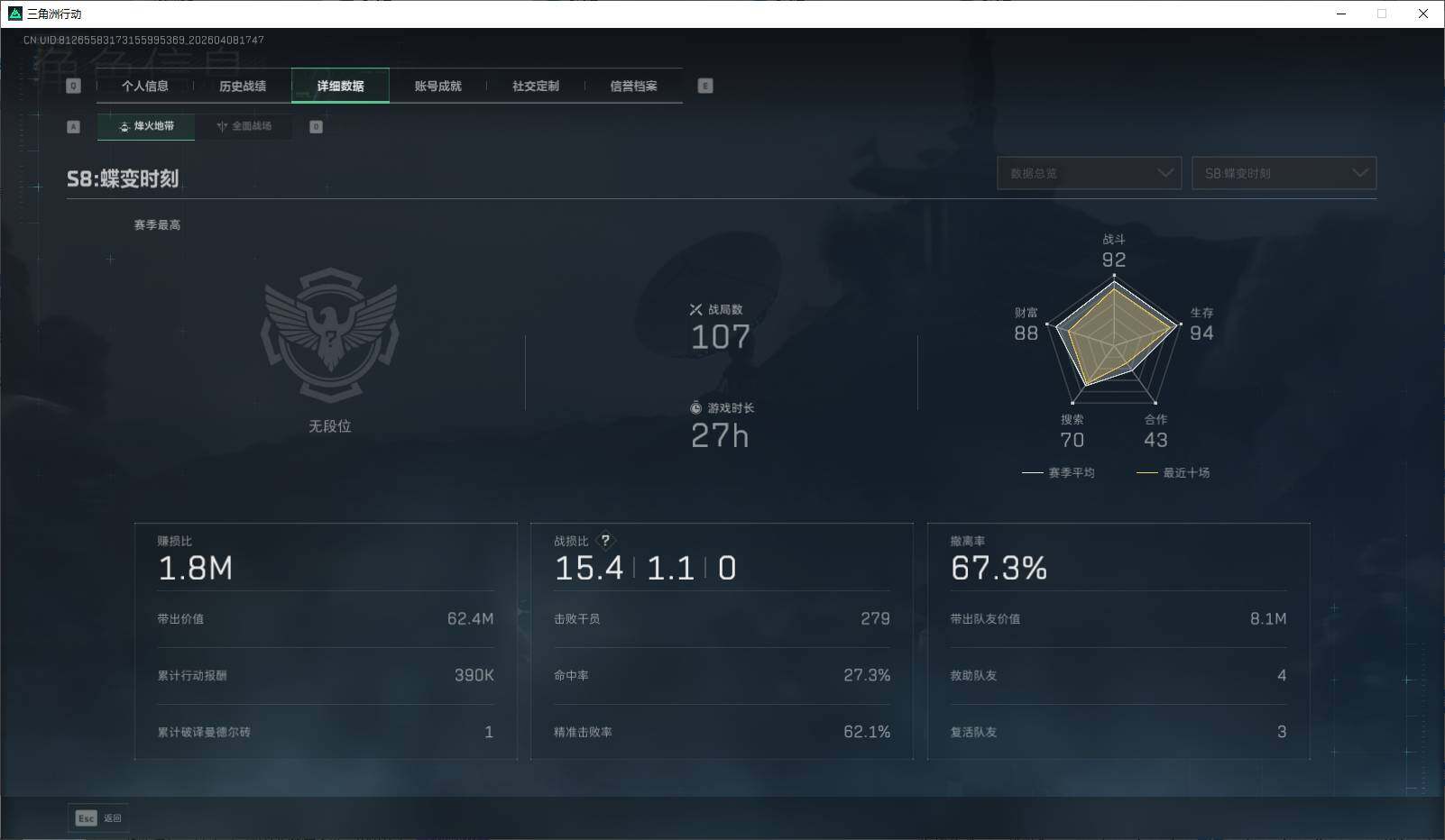 SJZEY493167三角洲行动账号详情图4