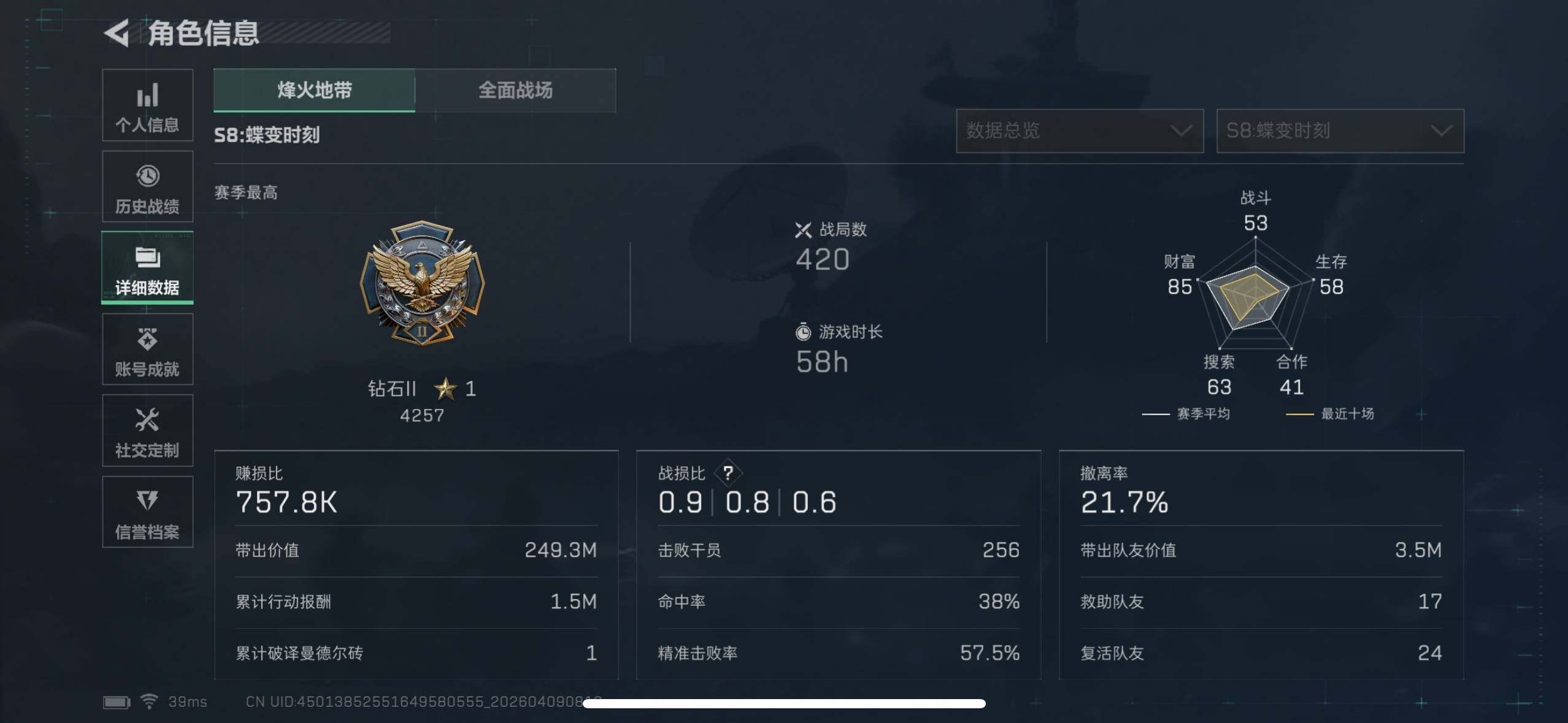 SJZEY493725三角洲行动账号详情图13