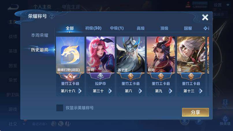 WZLX4293296王者荣耀账号详情图9