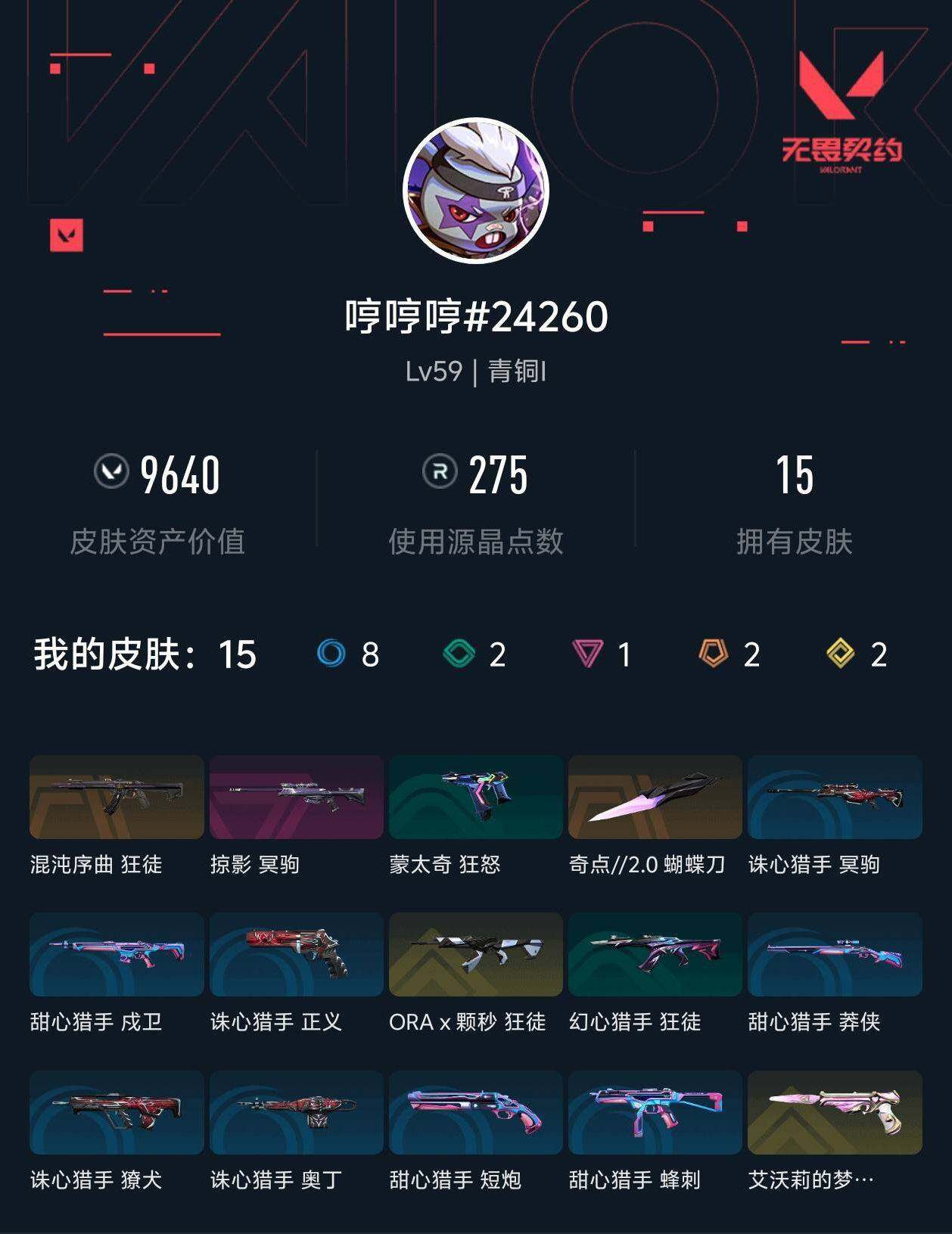 WWQXL429641无畏契约账号详情图3