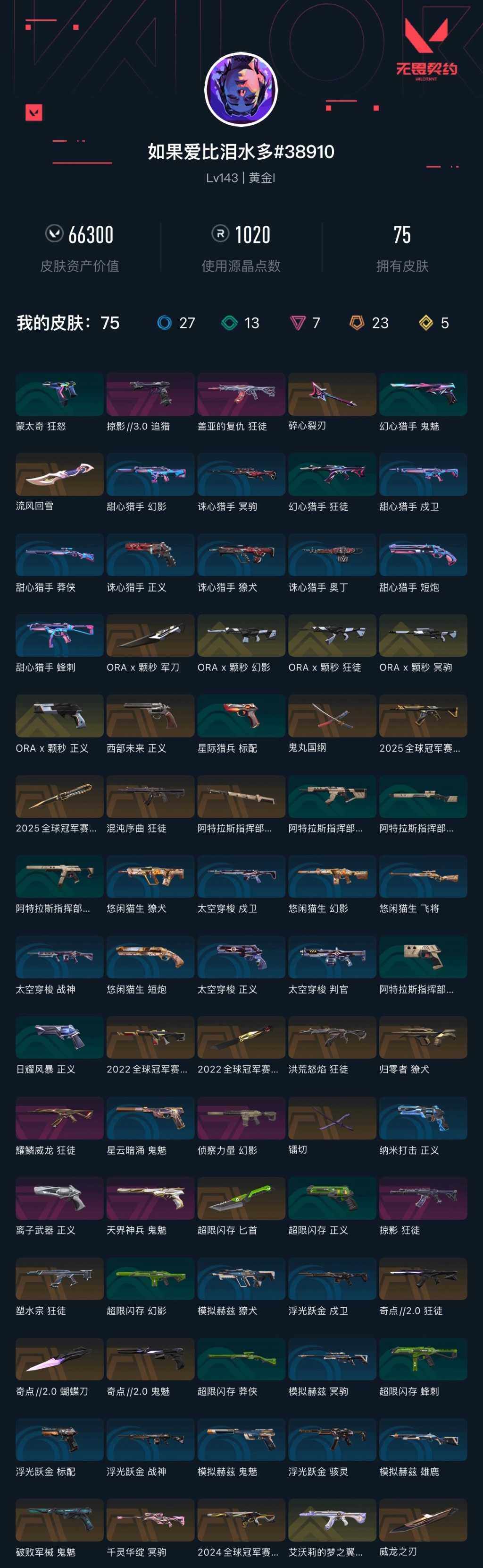 WWQXL429653无畏契约账号详情图5